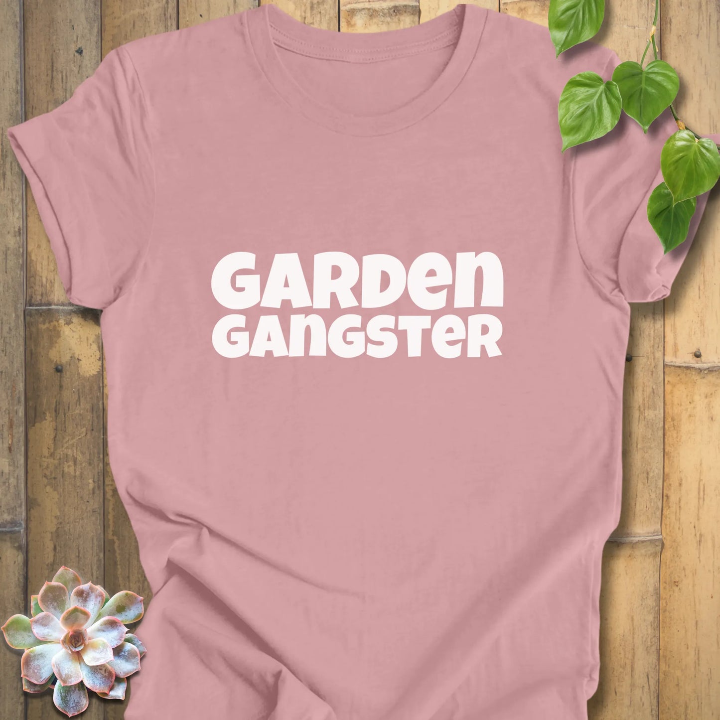 Garden-themed slogan shirt