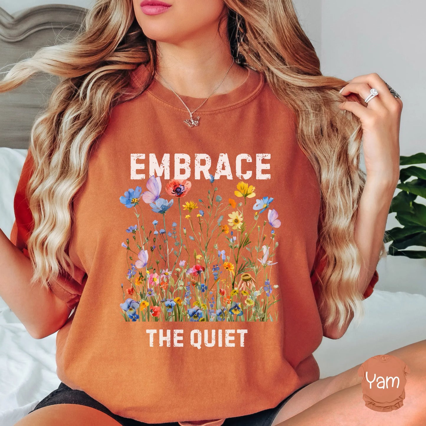 Peaceful floral t-shirt