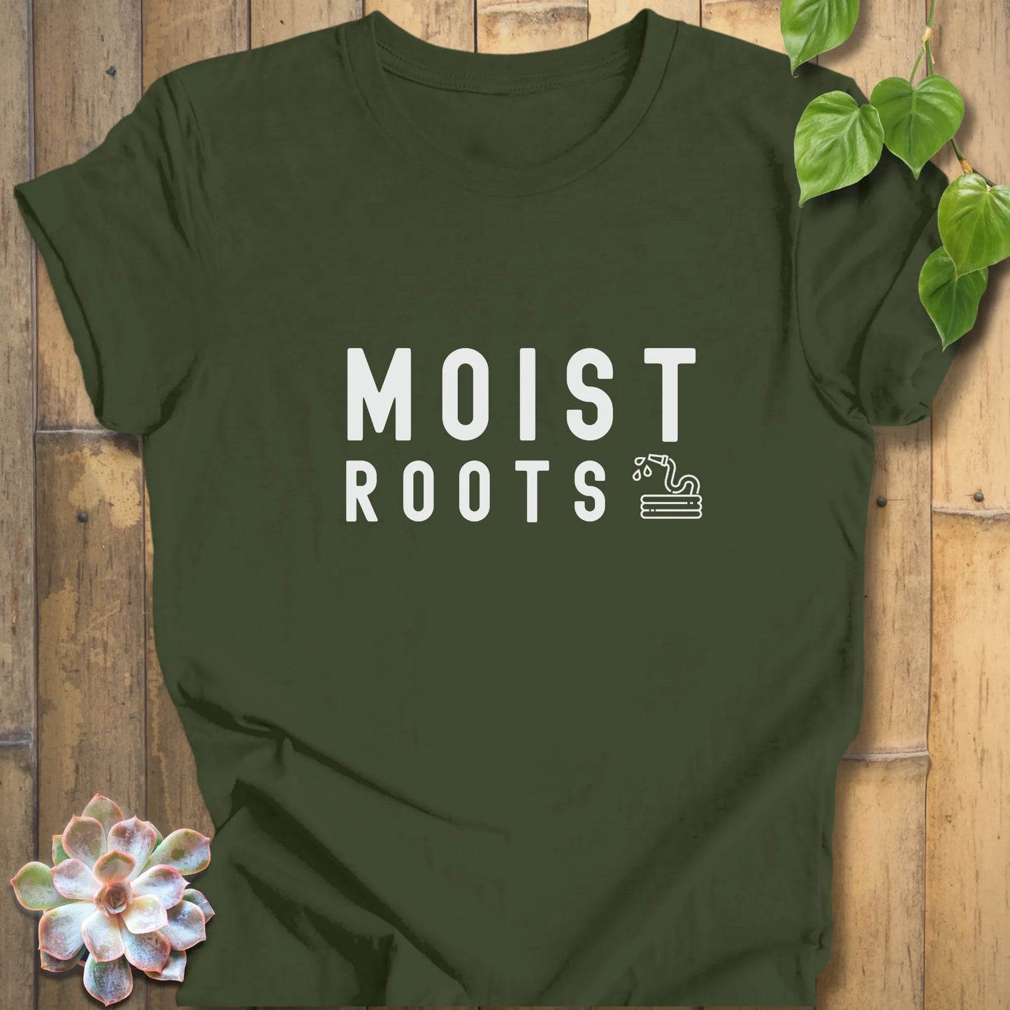 Moist roots t-shirt