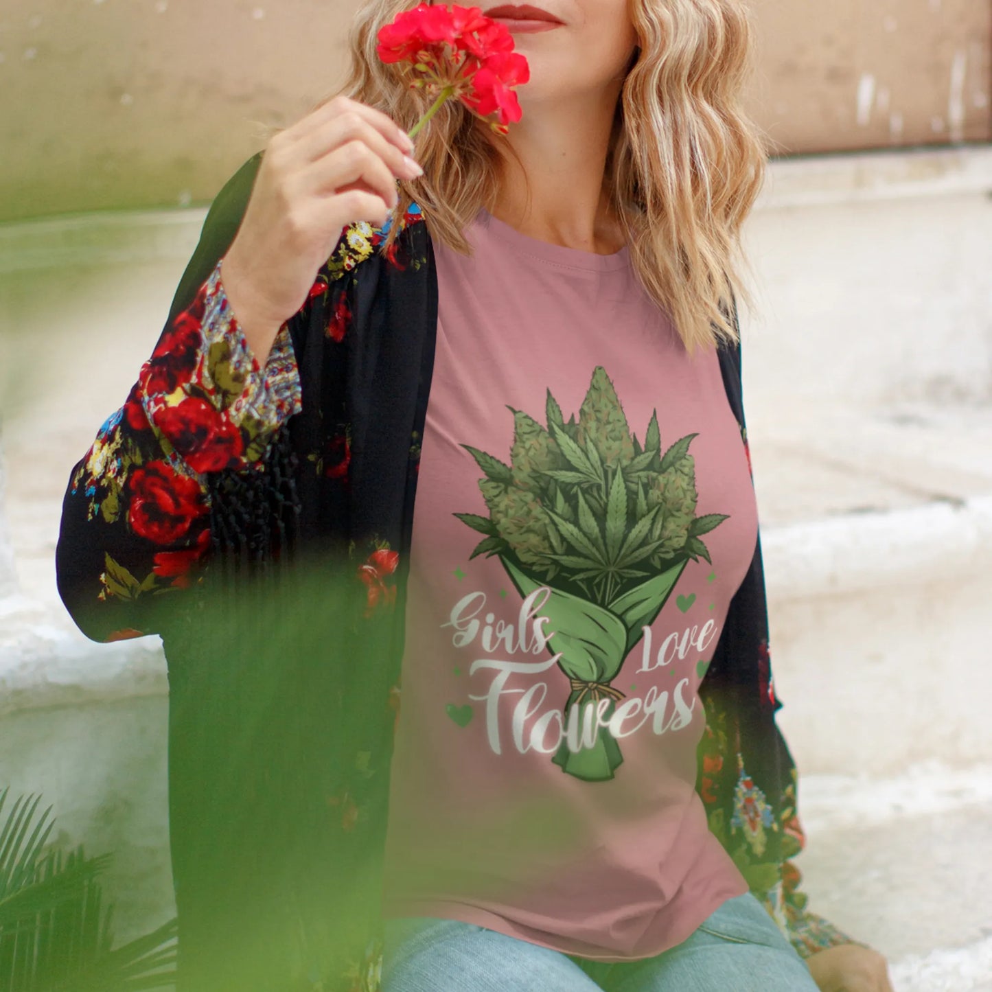 Girls Love Flowers T-Shirt