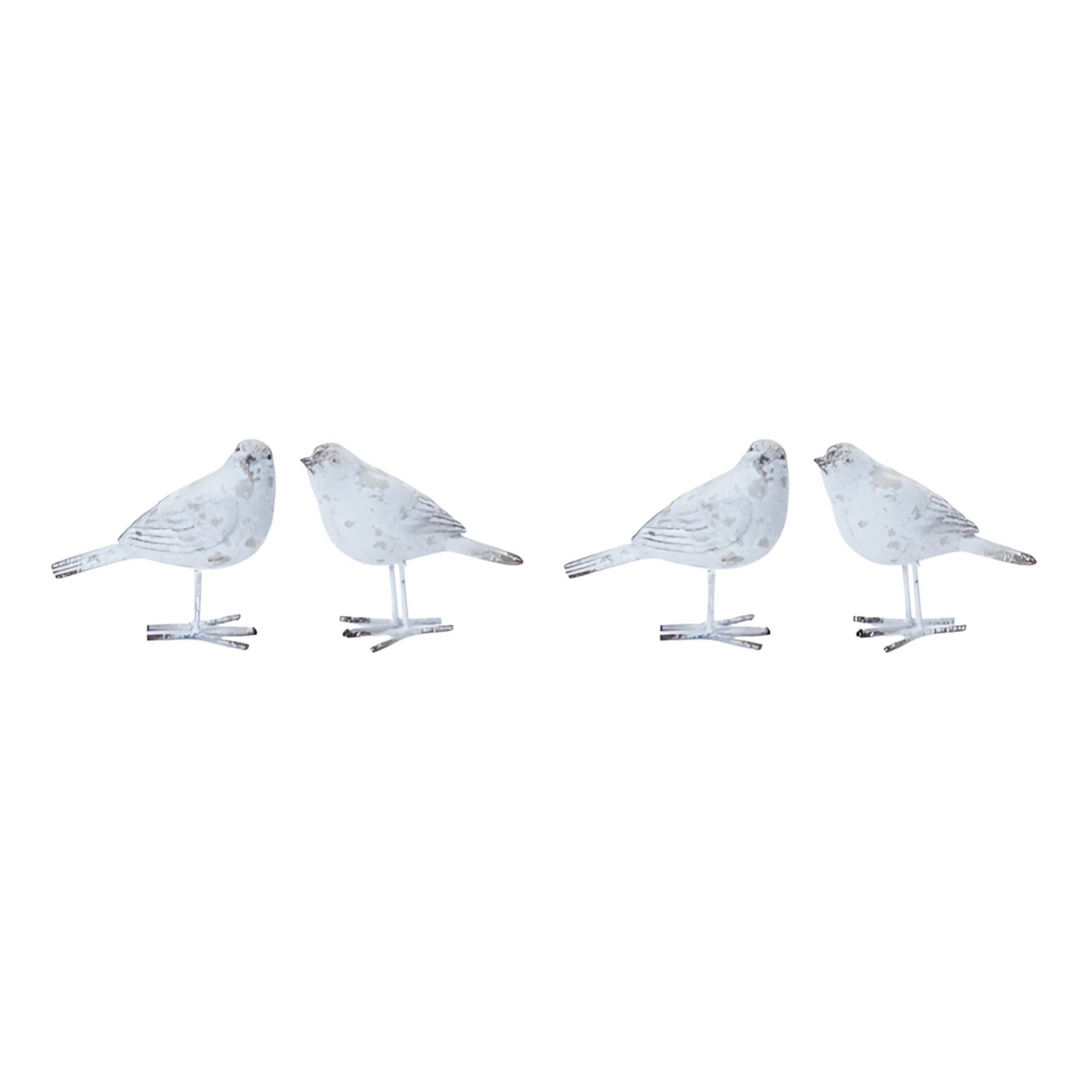 Rustic polyresin bird statue