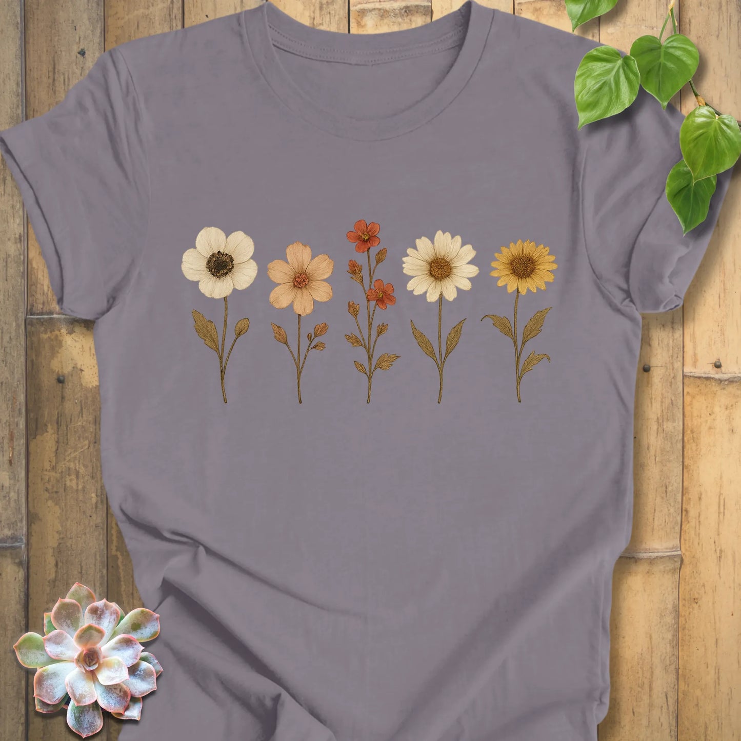 women's floral summer t-shirt