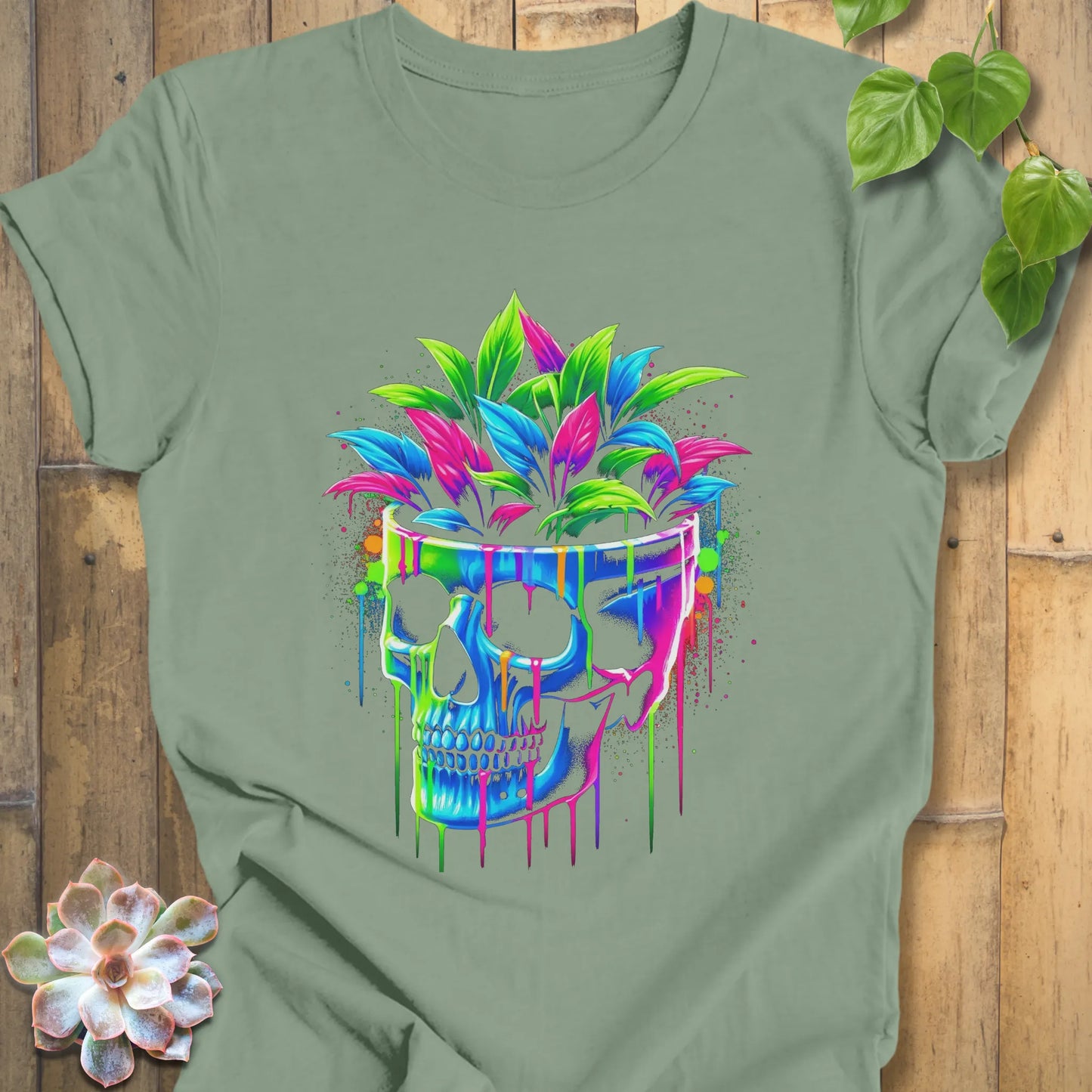 Floral Skull T-Shirt