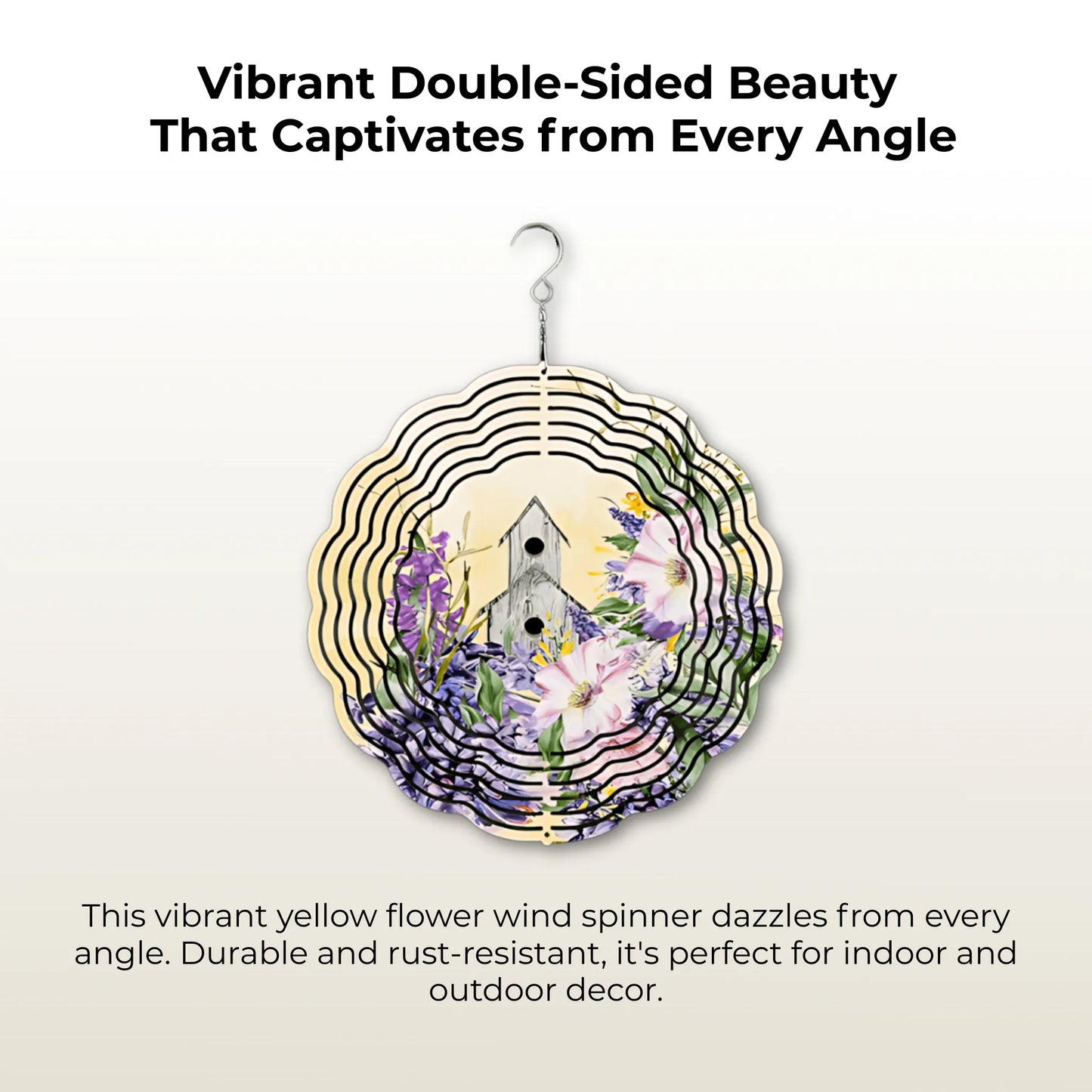 Double-sided wind spinner