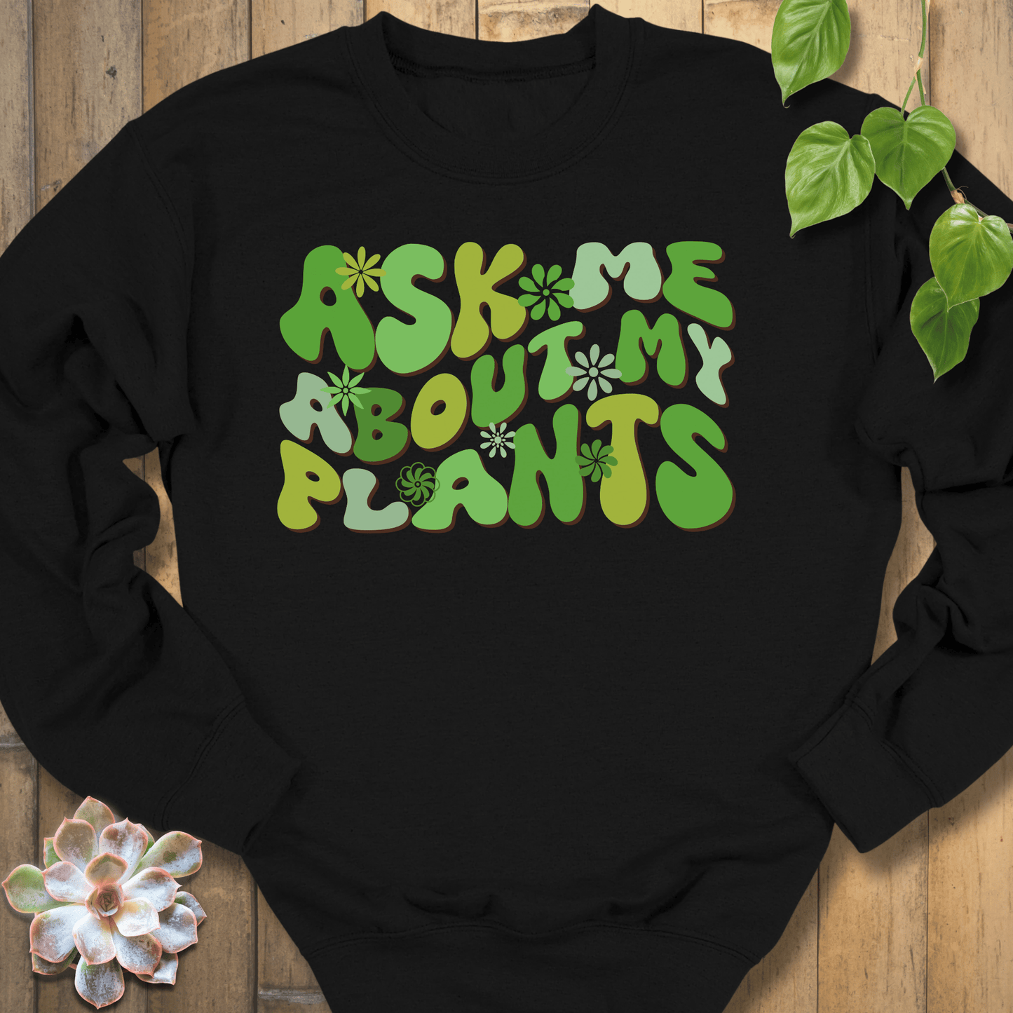 Black / S Ask Me Sweatshirt Sweatshirt