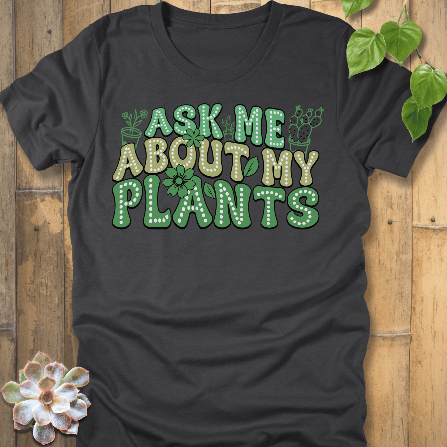 Dark Grey Heather / S Ask Me T-Shirt T-Shirt