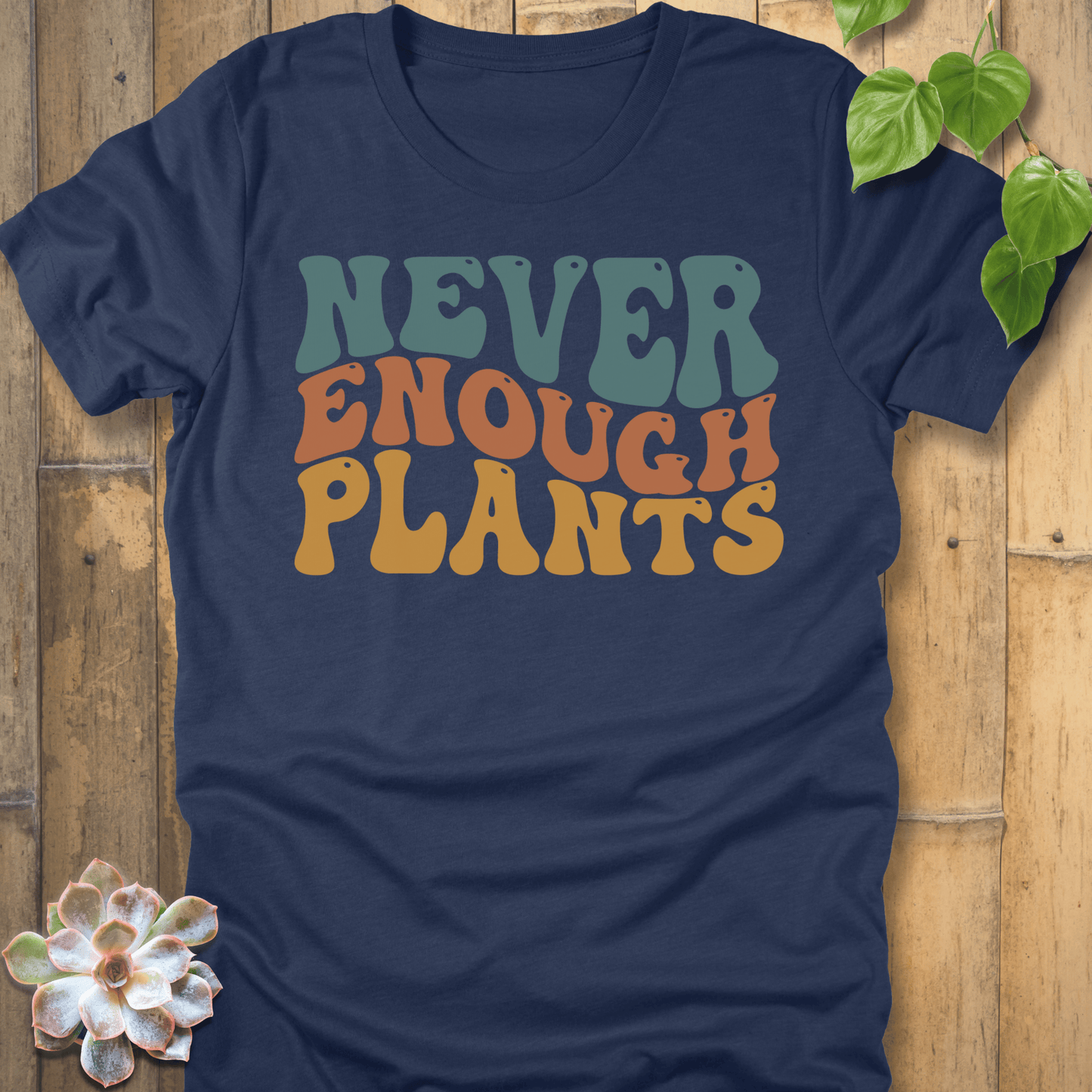 Heather Navy / S Enough Plants T-Shirt T-Shirt
