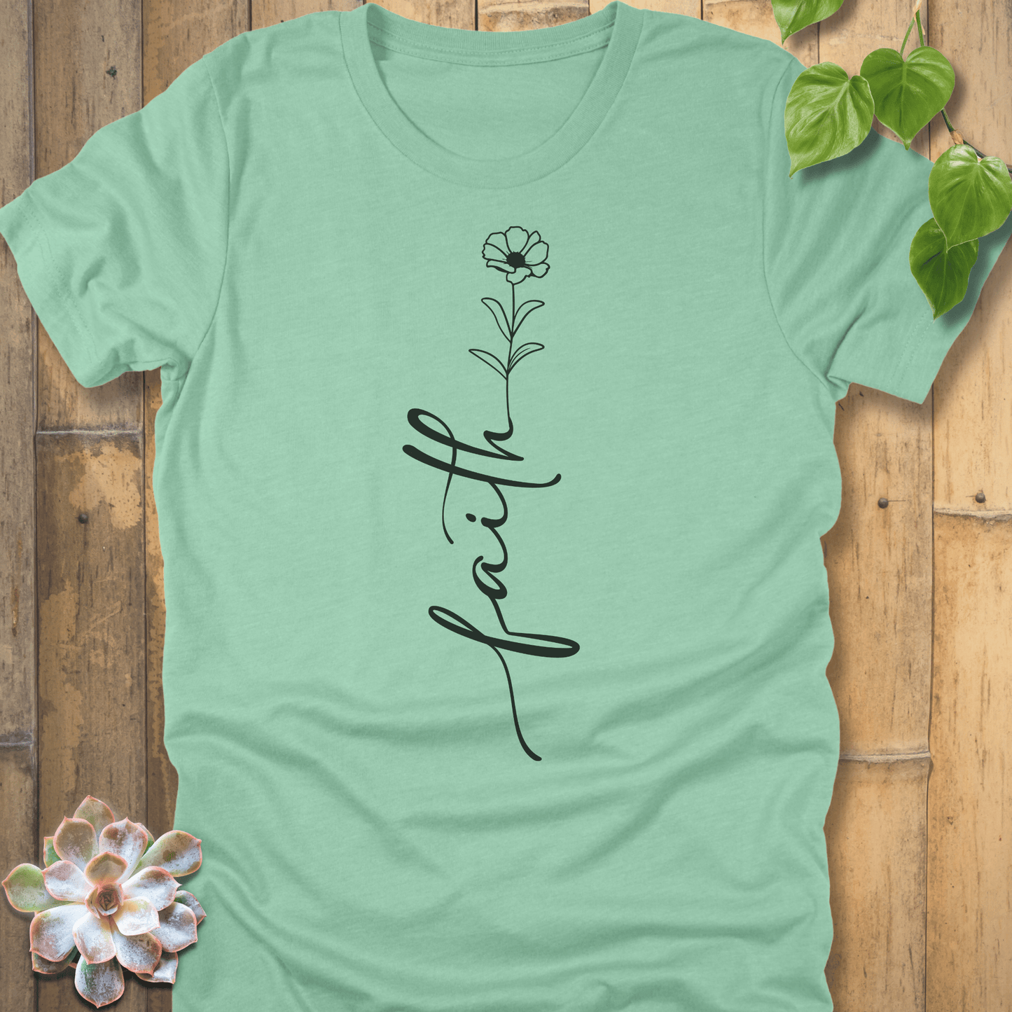 Heather Mint / S Faith T-Shirt T-Shirt
