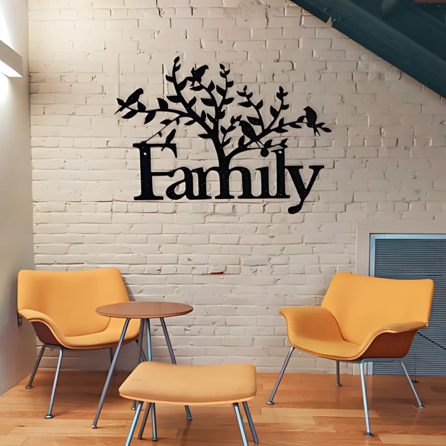 Family Tree Metal Wall Art Home Decor