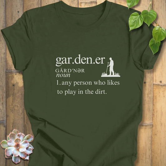 Military Green / XS Gardener Definition T-Shirt T-Shirt