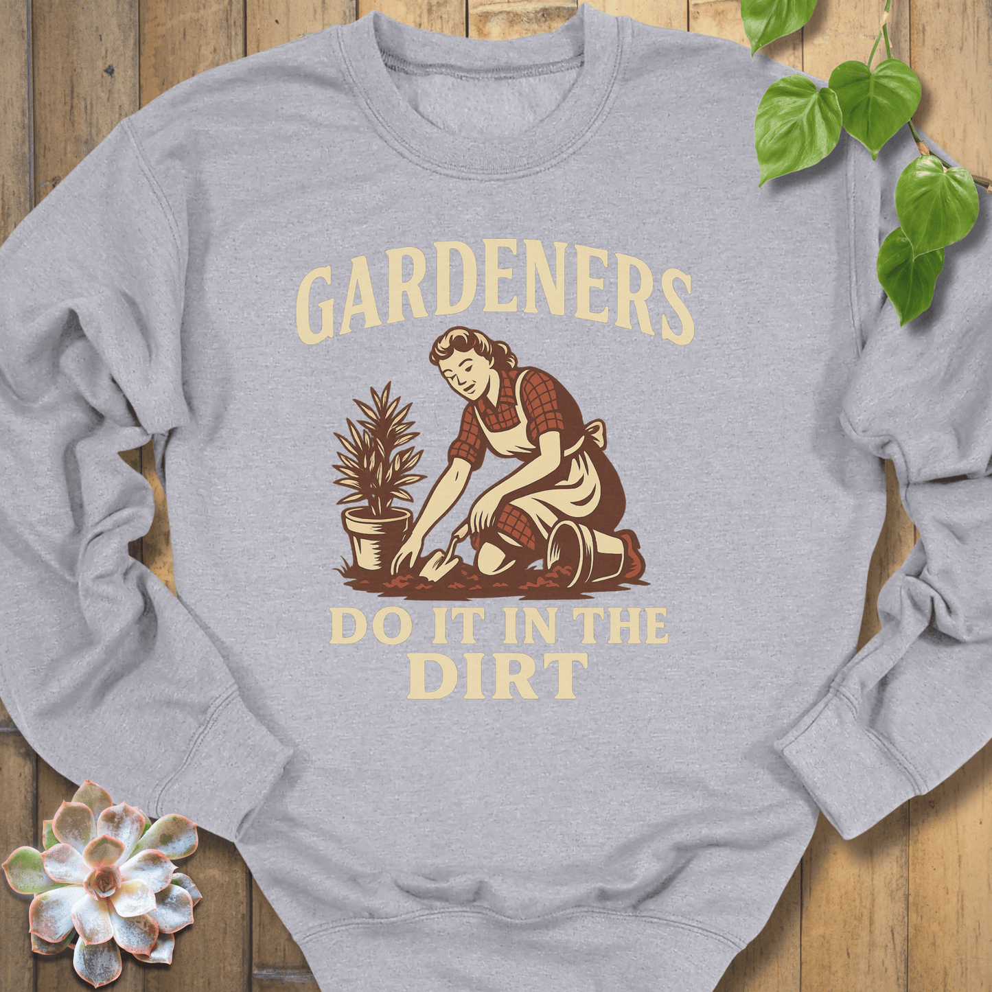 Sport Grey / S Gardeners In The Dirt Sweatshirt Sweatshirt