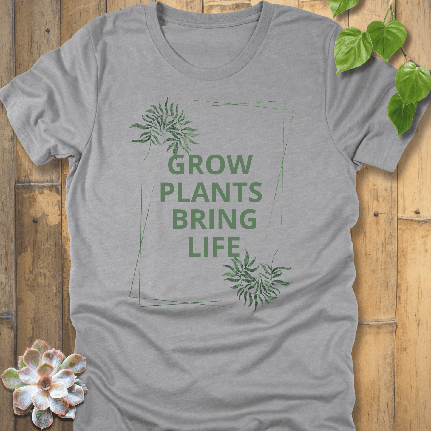 Athletic Heather / S Grow Plants T-shirt T-Shirt