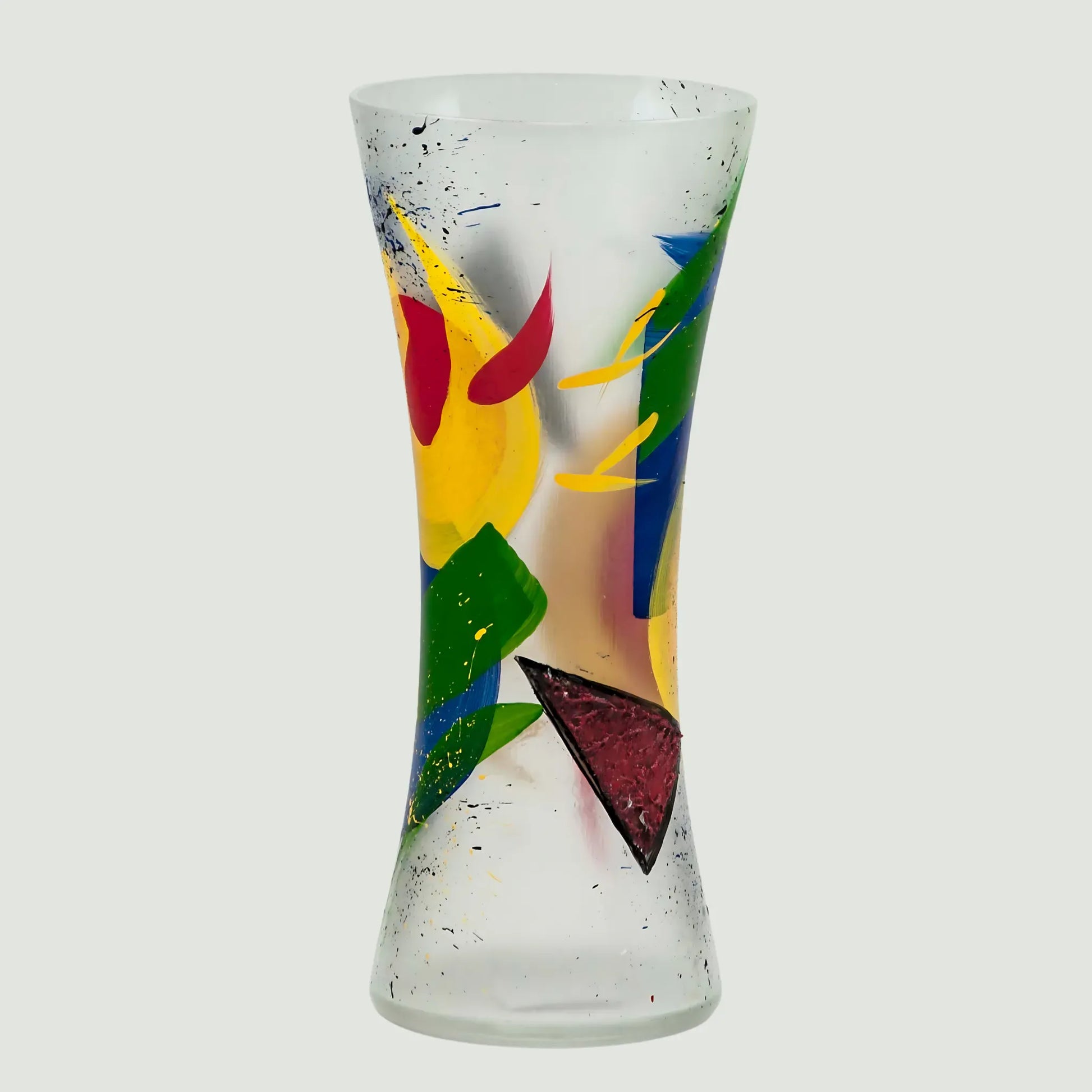 Medium / Multicolor / 300 Handpainted Glass Vase Home Decor