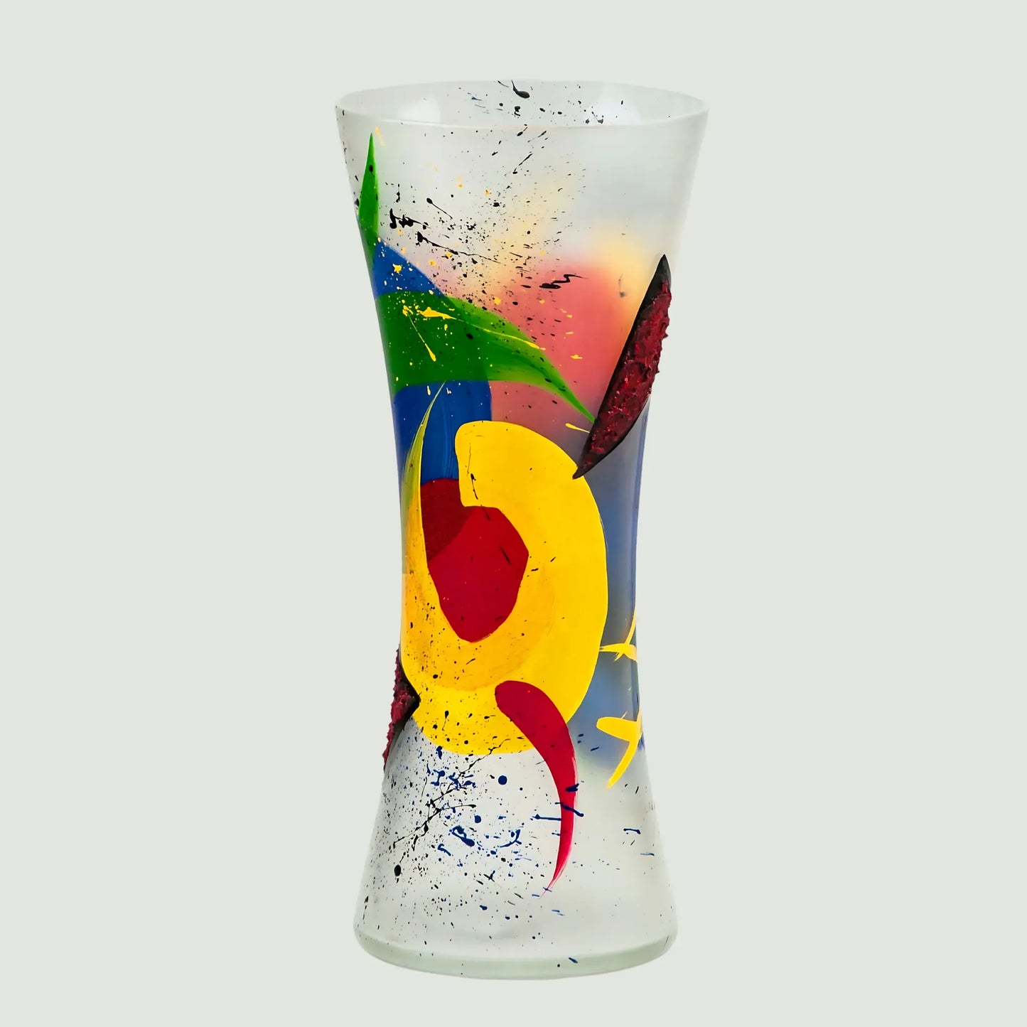 Medium / Multicolor / 300 Handpainted Glass Vase Home Decor