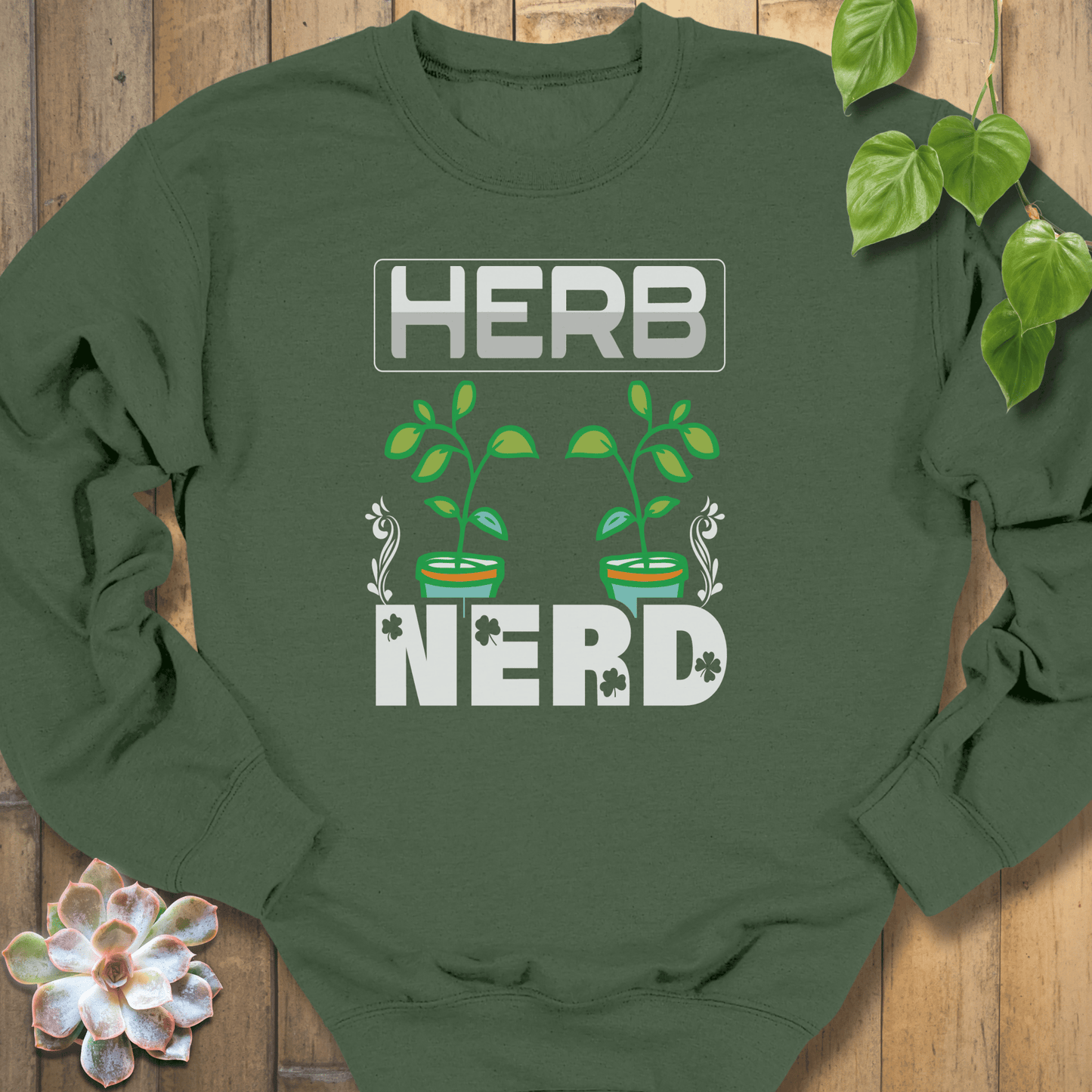 Military Green / S Herb Nerd Sweatshirt Sweatshirt