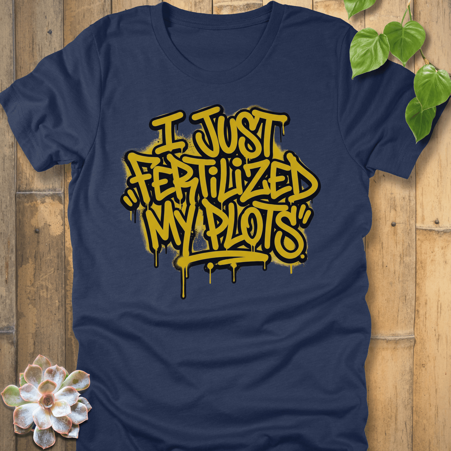 Heather Navy / S I Just Fertilized T-shirt T-Shirt