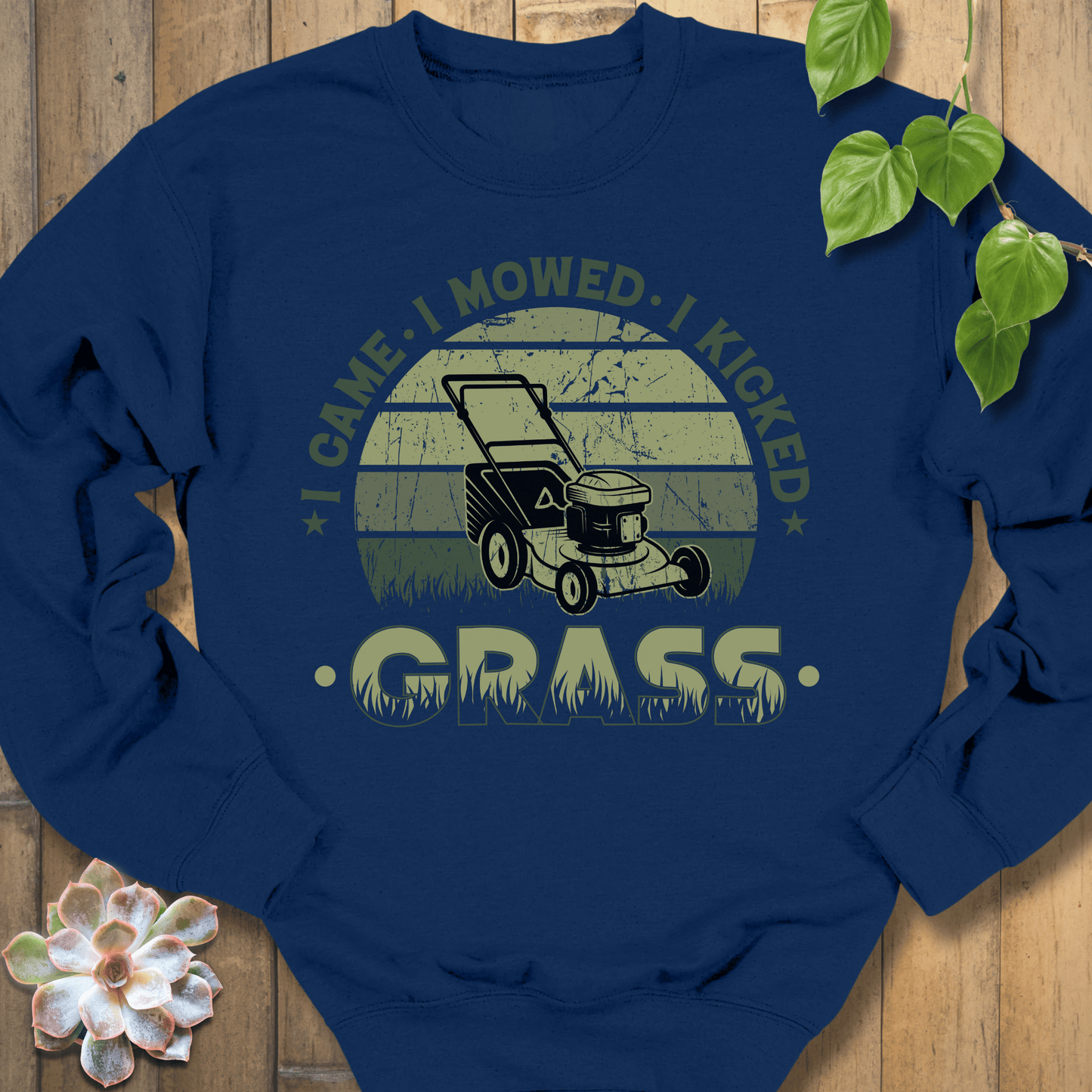 Navy / S I Mowed Grass Sweatshirt Sweatshirt
