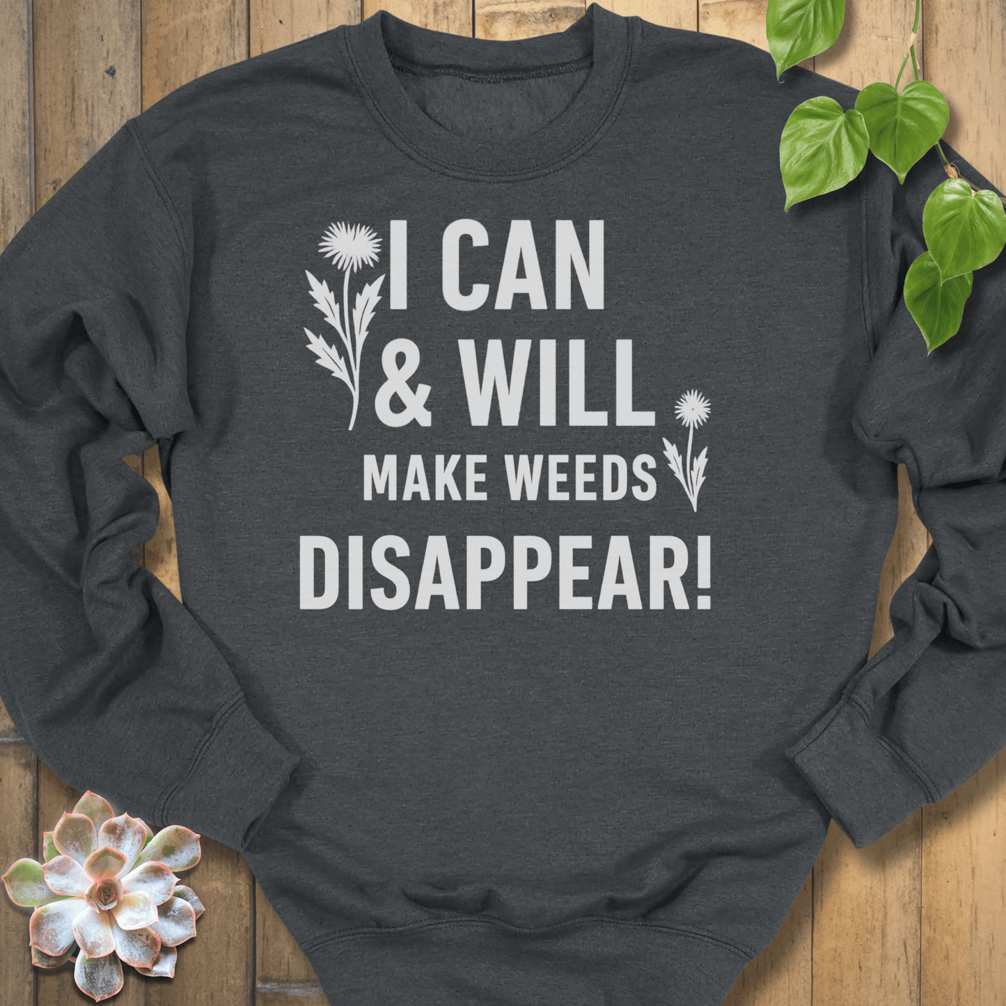 Dark Heather / S I Will & I Can Sweatshirt Sweatshirt