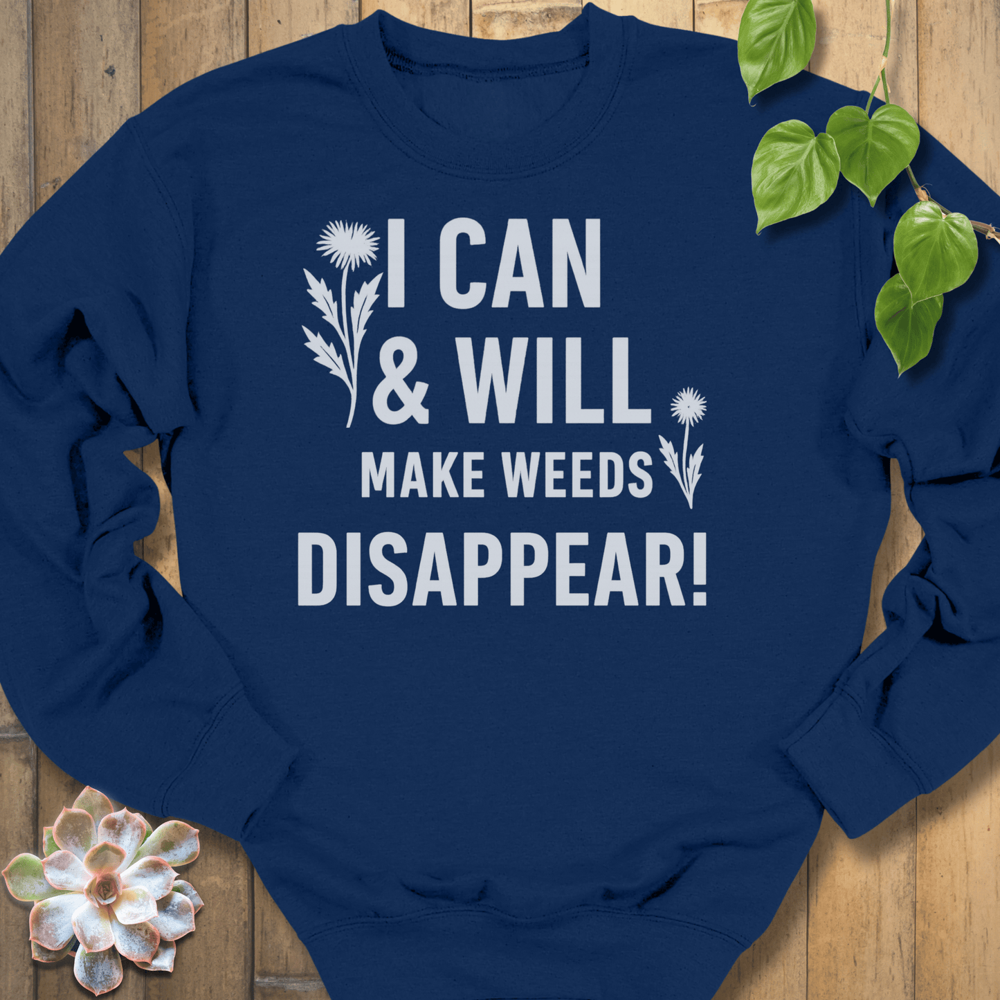 Navy / S I Will & I Can Sweatshirt Sweatshirt