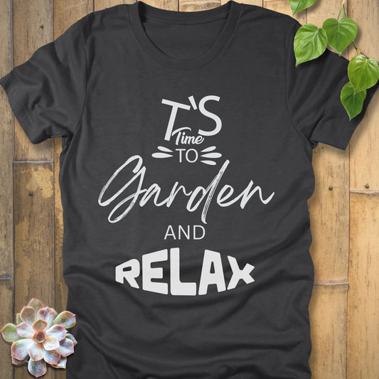 Dark Grey Heather / S It's Time to Garden T-Shirt T-Shirt