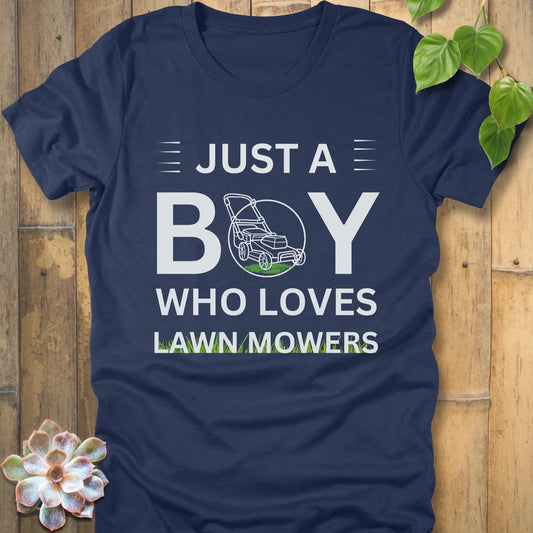 Heather Navy / S Just A Boy T-Shirt T-Shirt