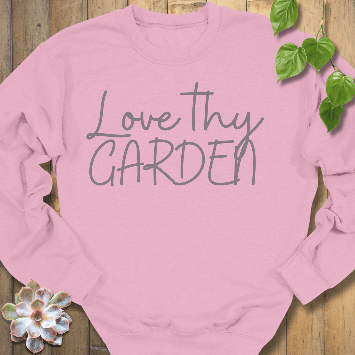 Light Pink / S Love Thy Garden Sweatshirt Sweatshirt