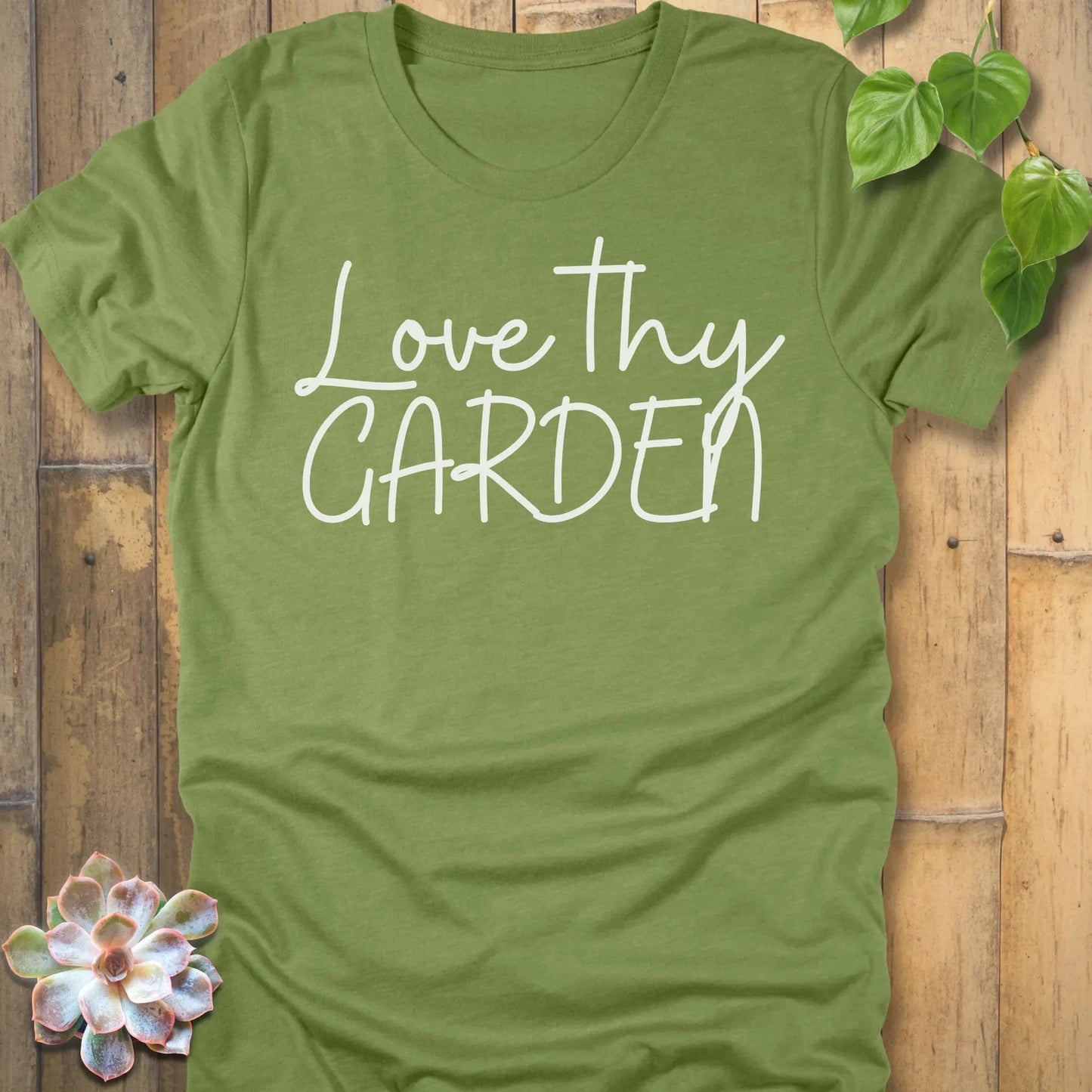 Heather Green / S Love Thy Garden - T-Shirt T-Shirt
