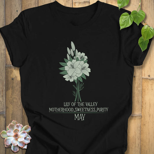 Black / XS May Lily Of The Wall T-shirt T-Shirt
