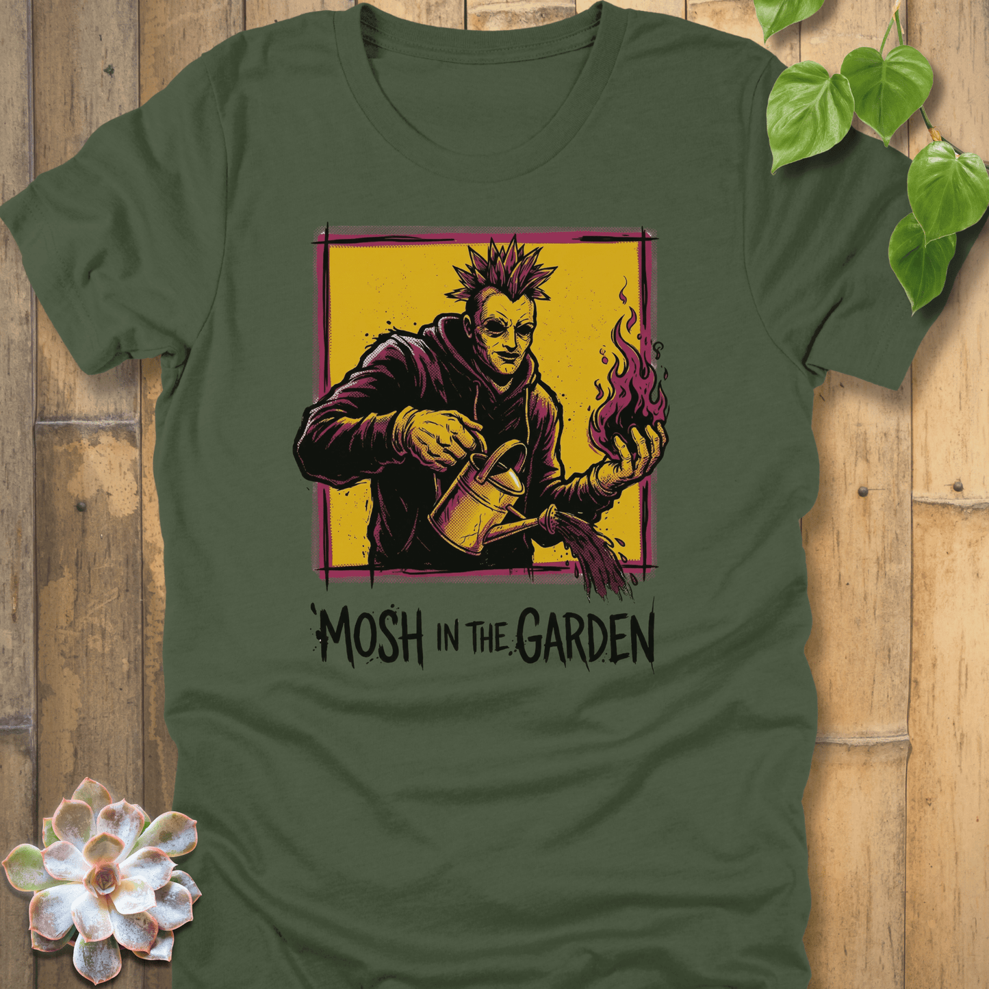 Military Green / S Mosh In The Garden T-shirt T-Shirt
