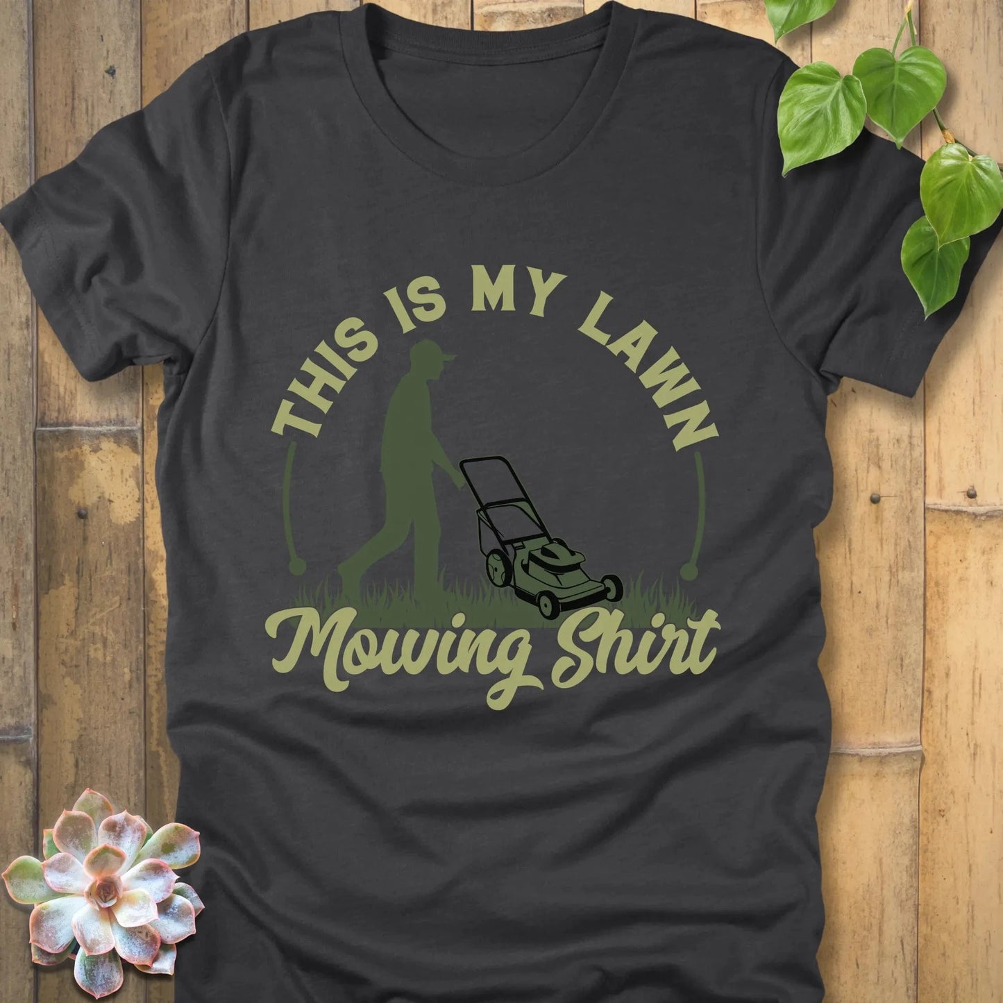 Dark Grey Heather / S My Lawn Mowing T-shirt T-Shirt