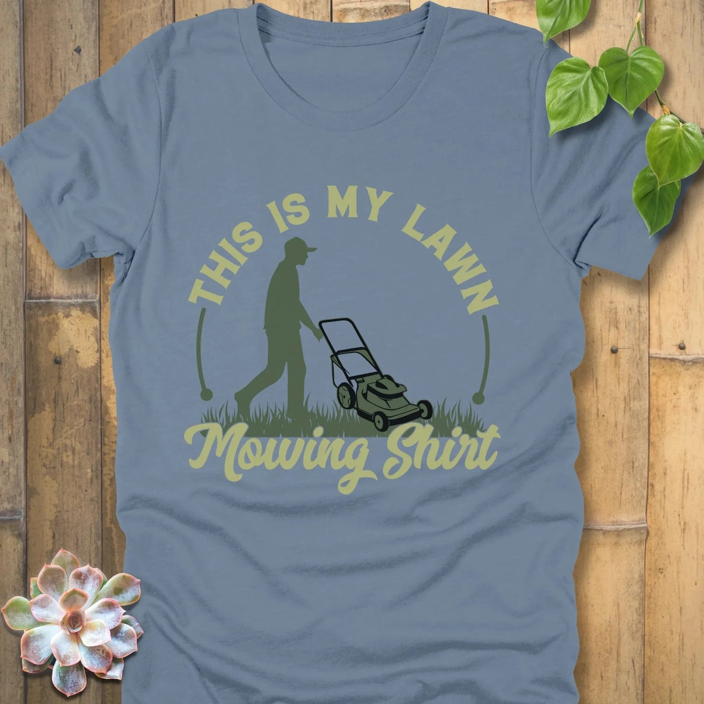 Steel Blue / S My Lawn Mowing T-shirt T-Shirt
