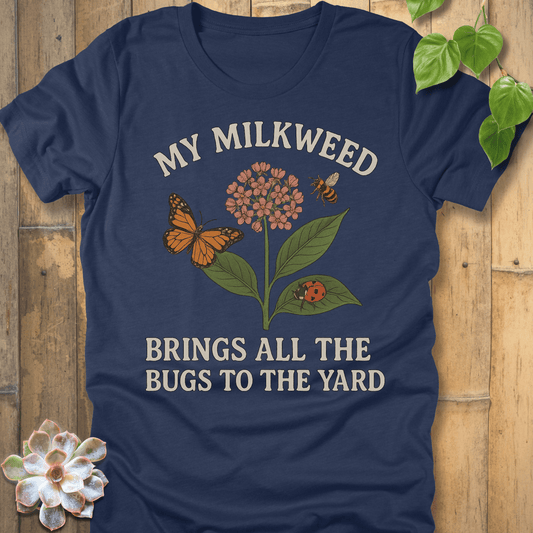 Heather Navy / S My Milkweed T-Shirt T-Shirt