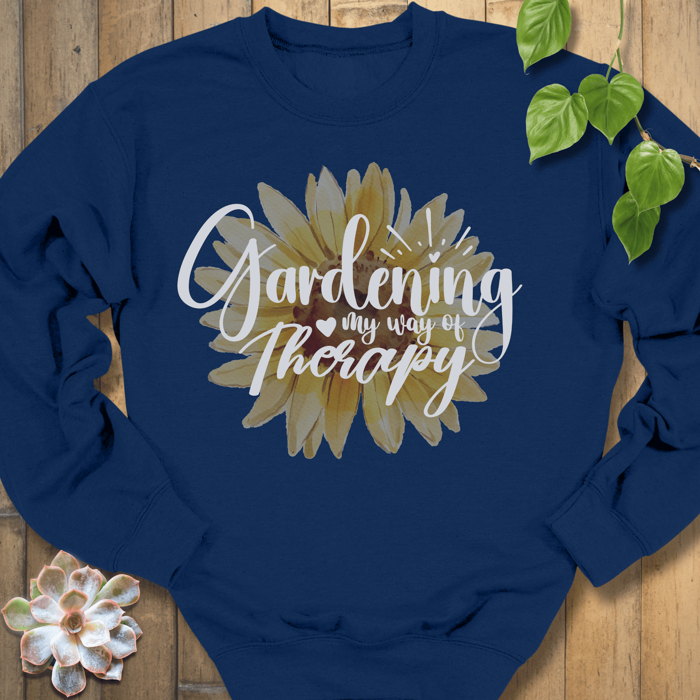 Navy / S My Way Of Therapy Sweatshirt Sweatshirt