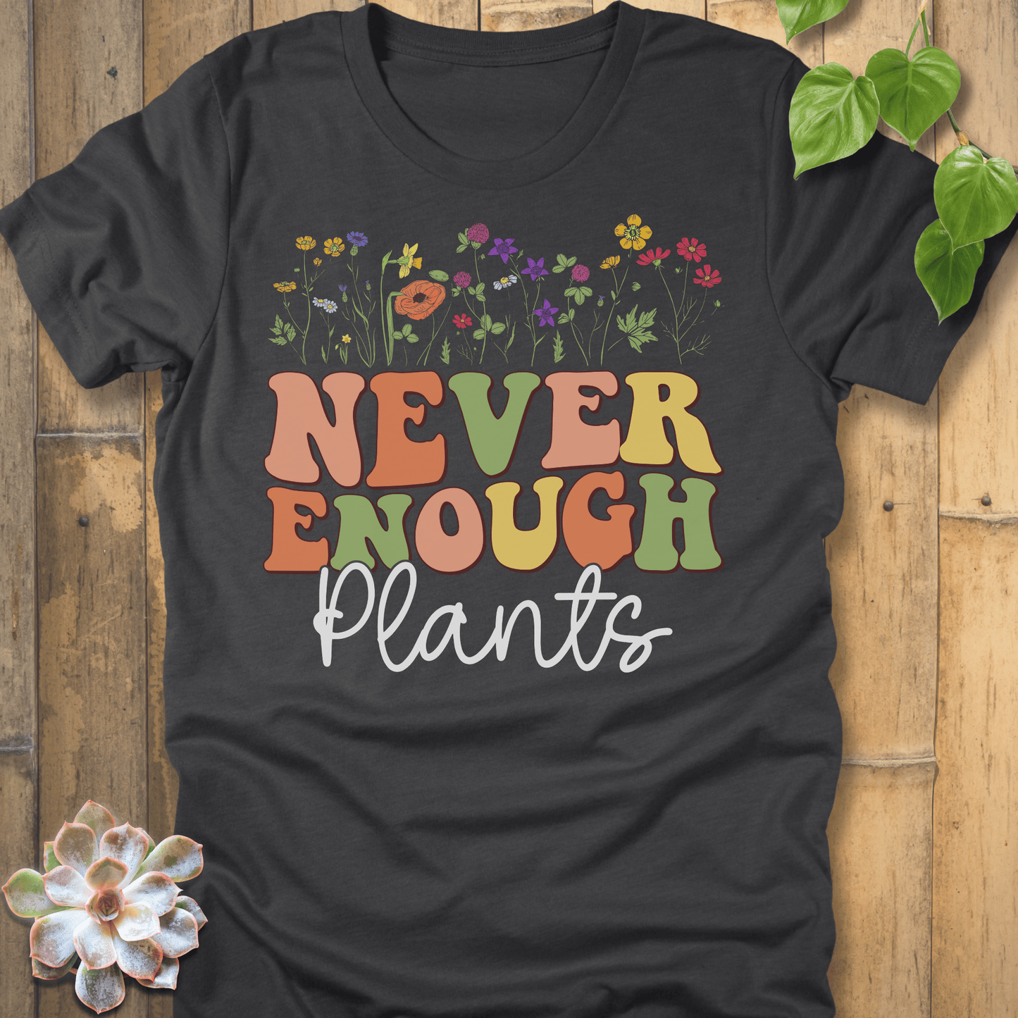 Dark Grey Heather / S Never Enough T-Shirt T-Shirt