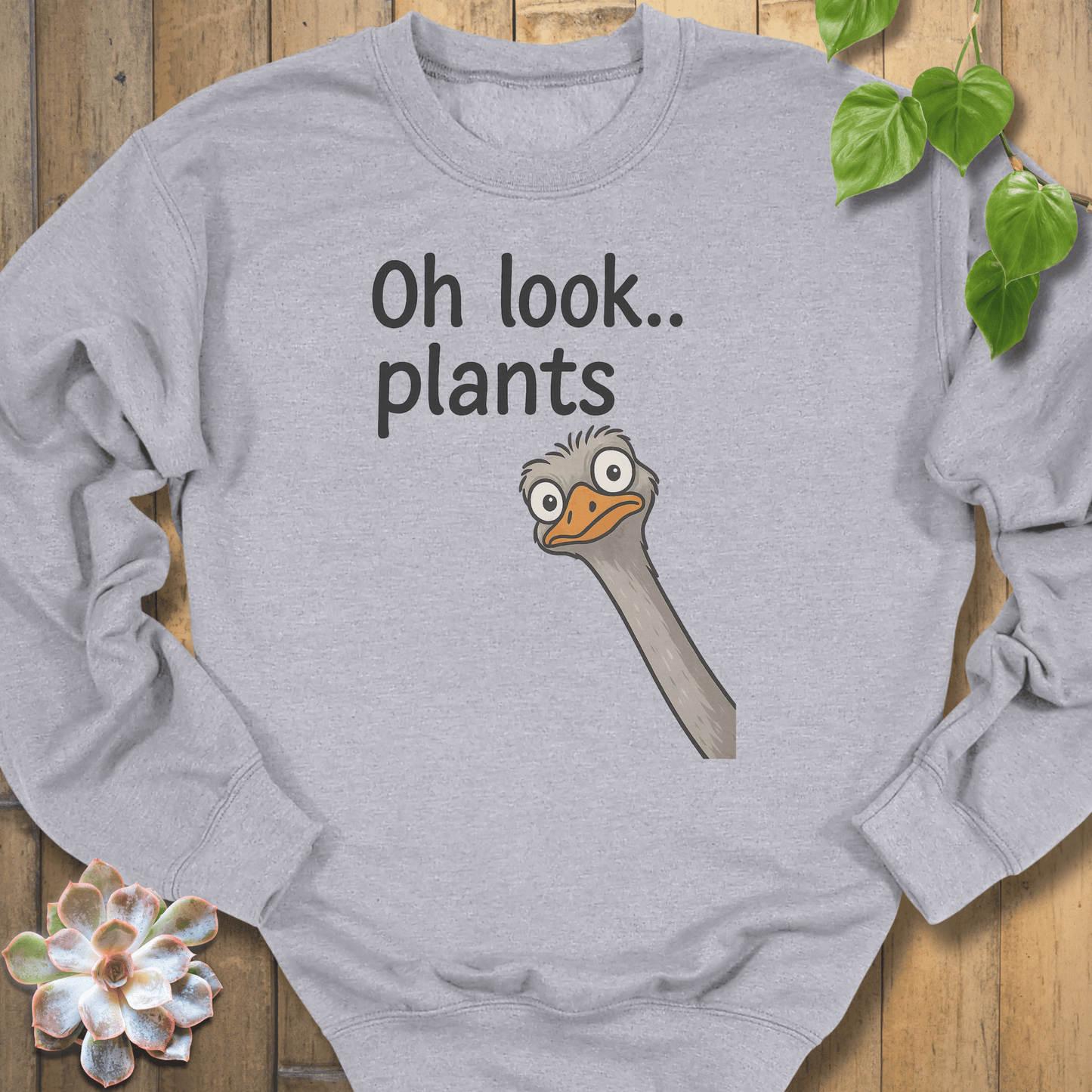 Sport Grey / S Oh look Plants Sweatshirt Sweatshirt