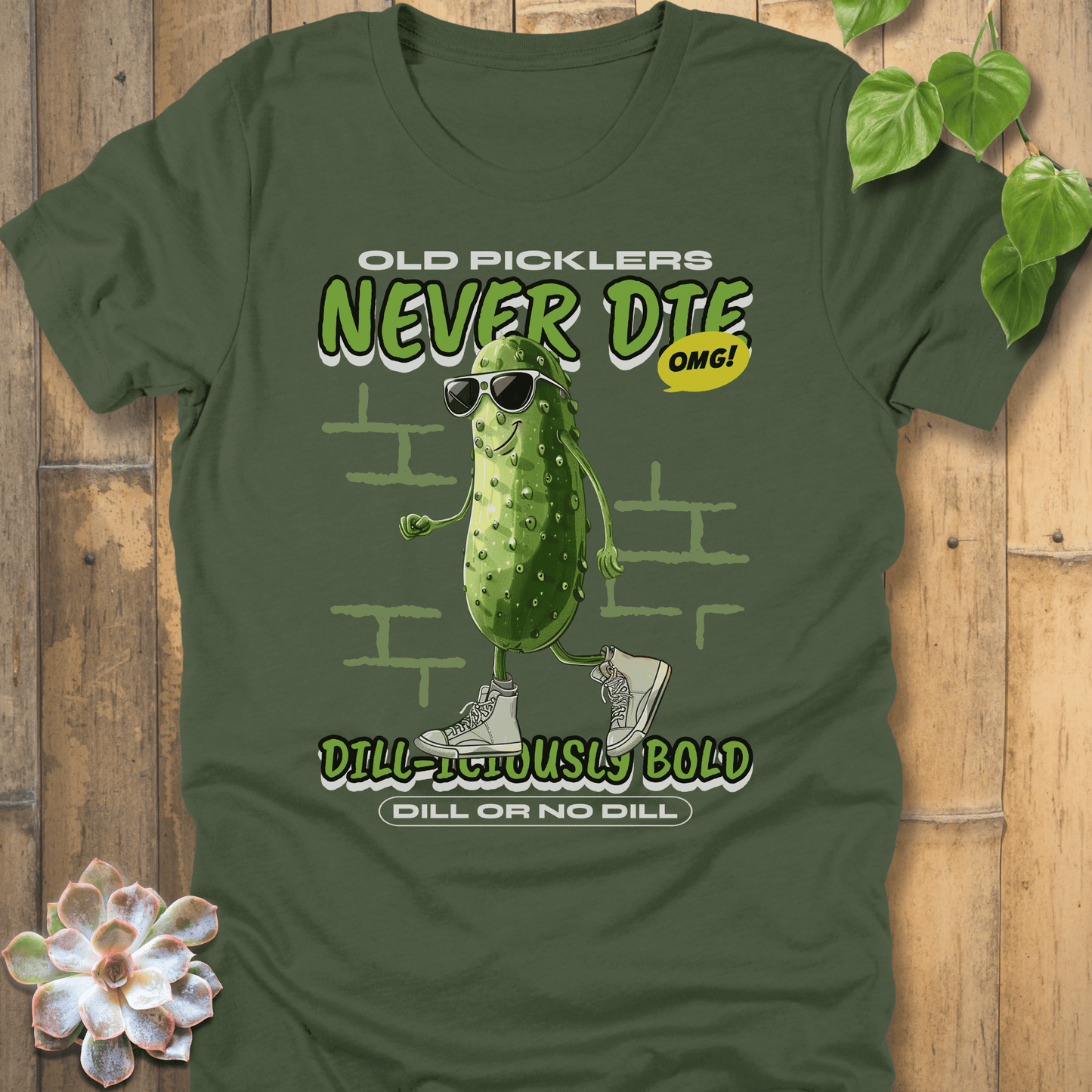 Military Green / S Old Picklers Never Die T-shirt T-Shirt