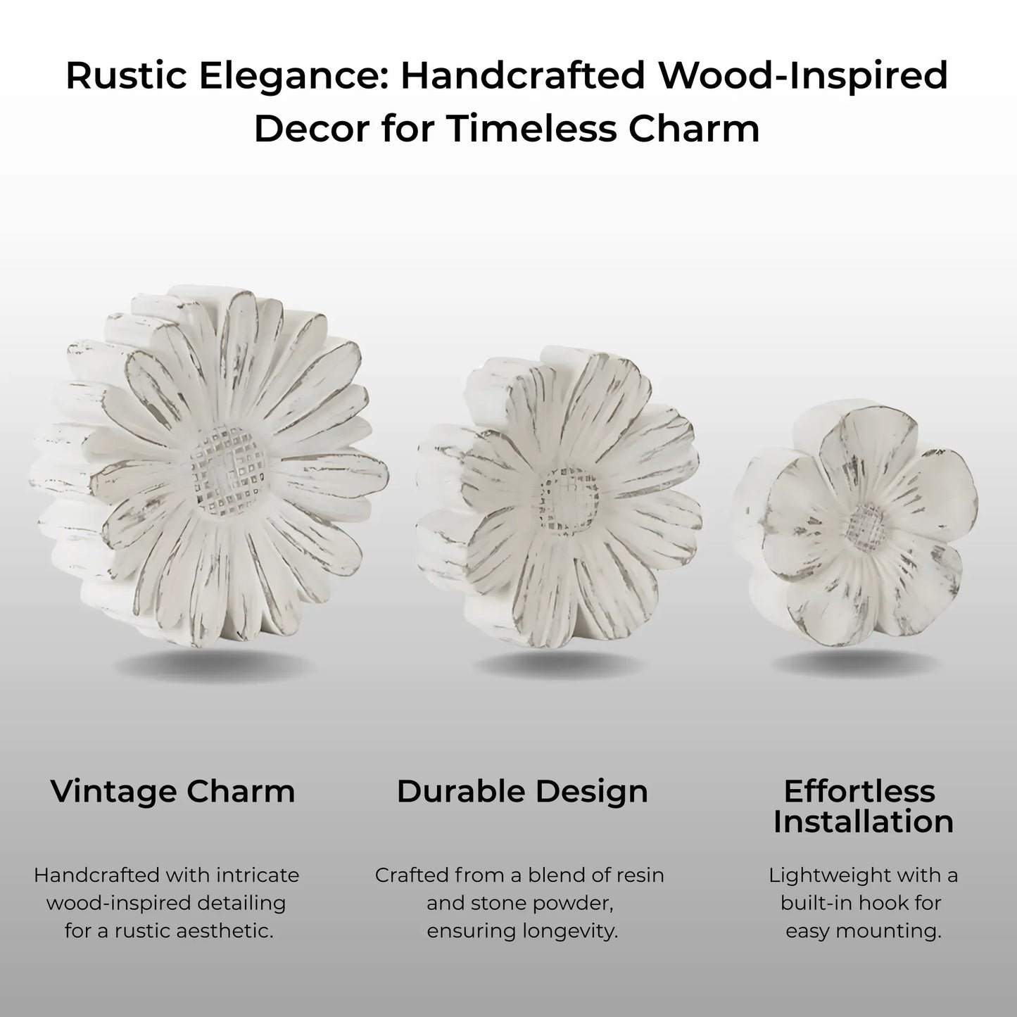 1 Ornate Wood-Inspired Wall Decor Wall Decor