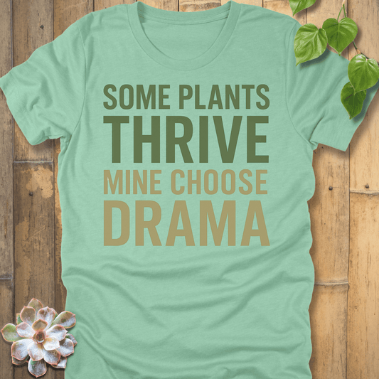 Heather Mint / S Plant Drama T-shirt T-Shirt