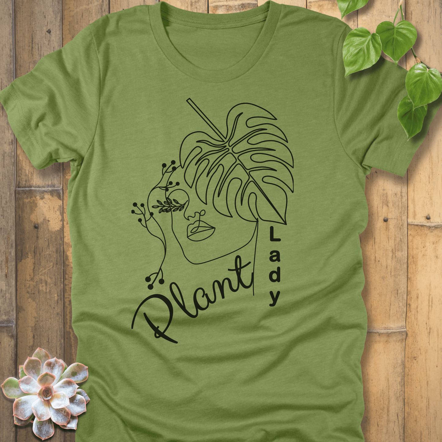 Heather Green / S Plant Lady T-shirt T-Shirt