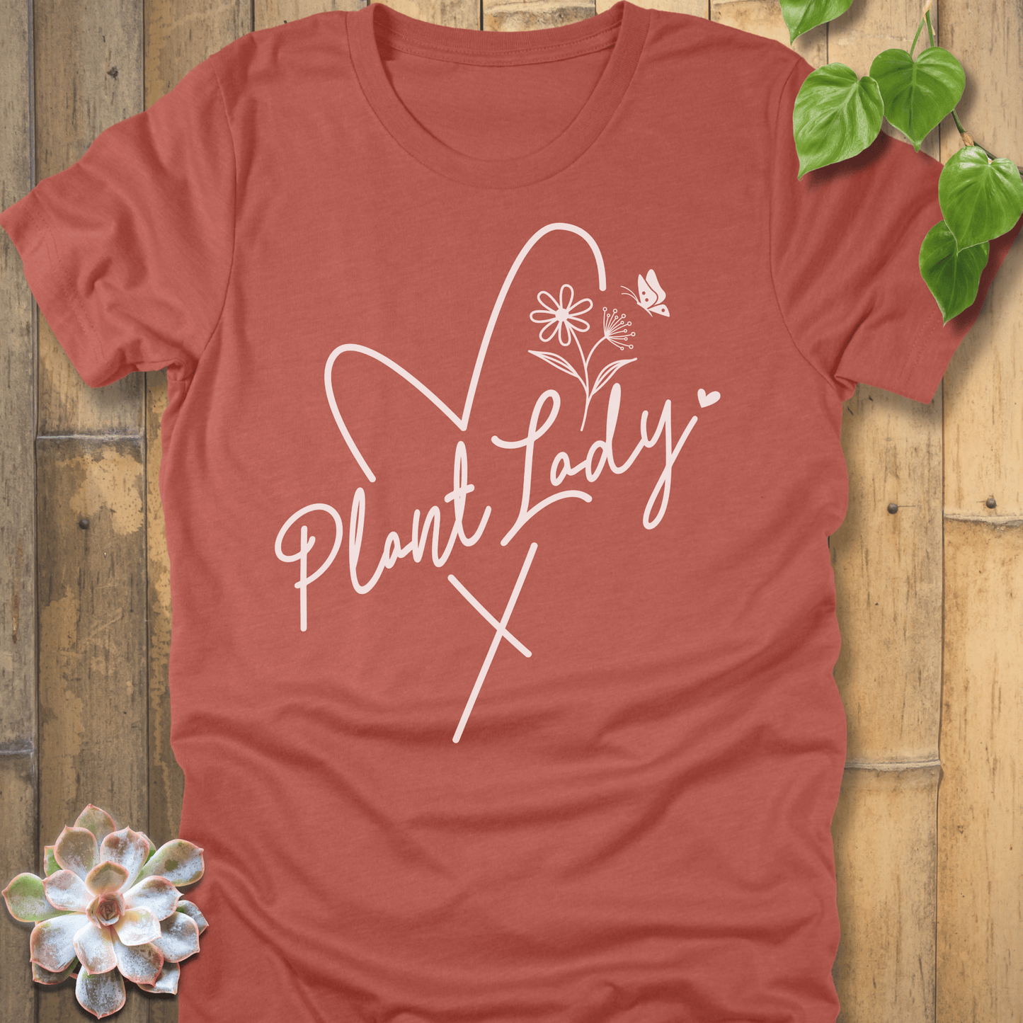 Heather Clay / S Plant Lover Lady T-shirt T-Shirt