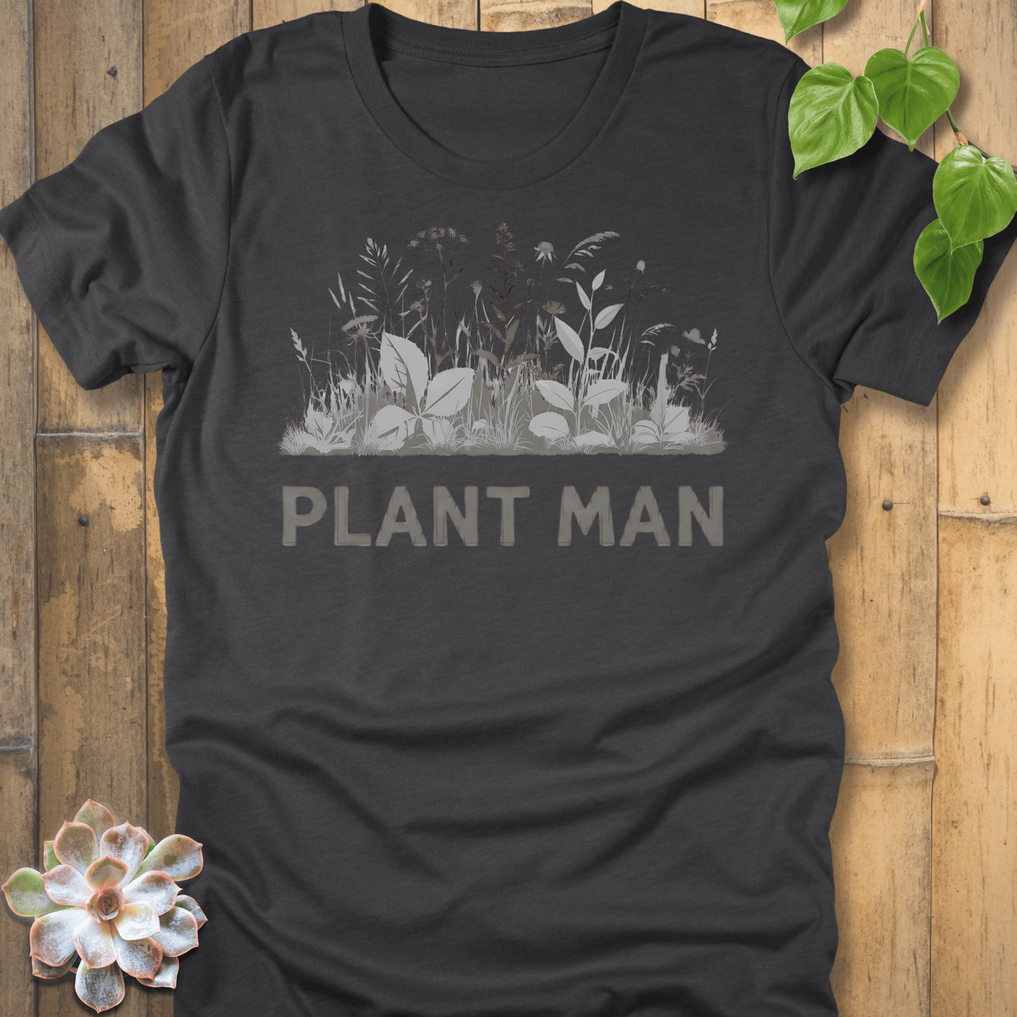 Dark Grey Heather / S Plant Man T-shirt T-Shirt