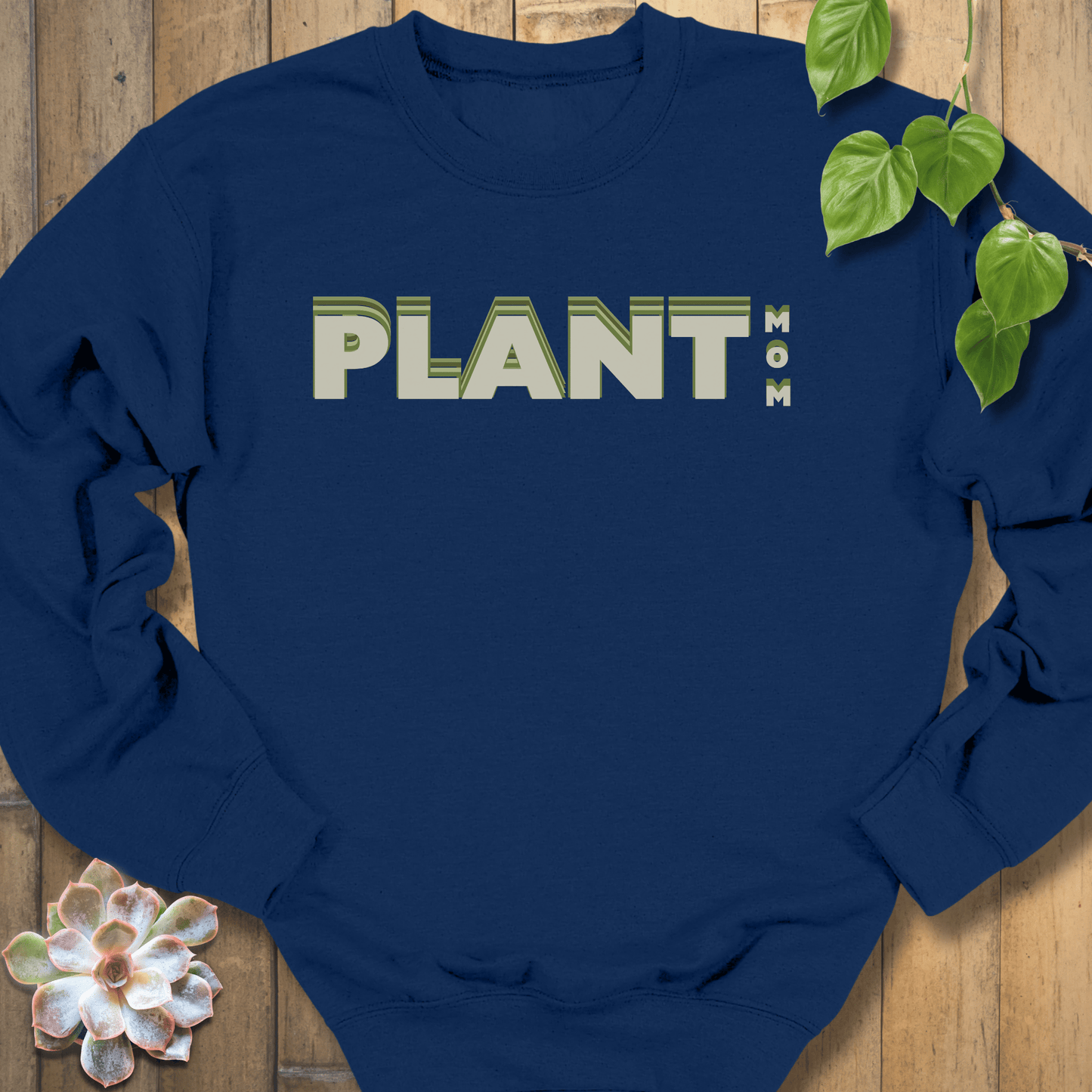 Navy / S Plant Mom Sweatshirt Sweatshirt