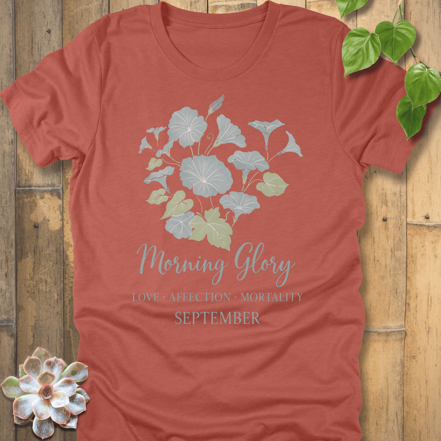 Heather Clay / S September Morning Glory T-shirt T-Shirt