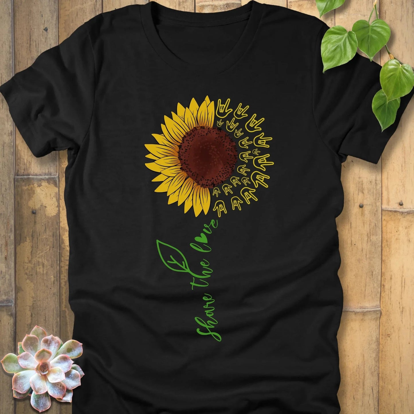 Black / S Share The Love T-Shirt T-Shirt