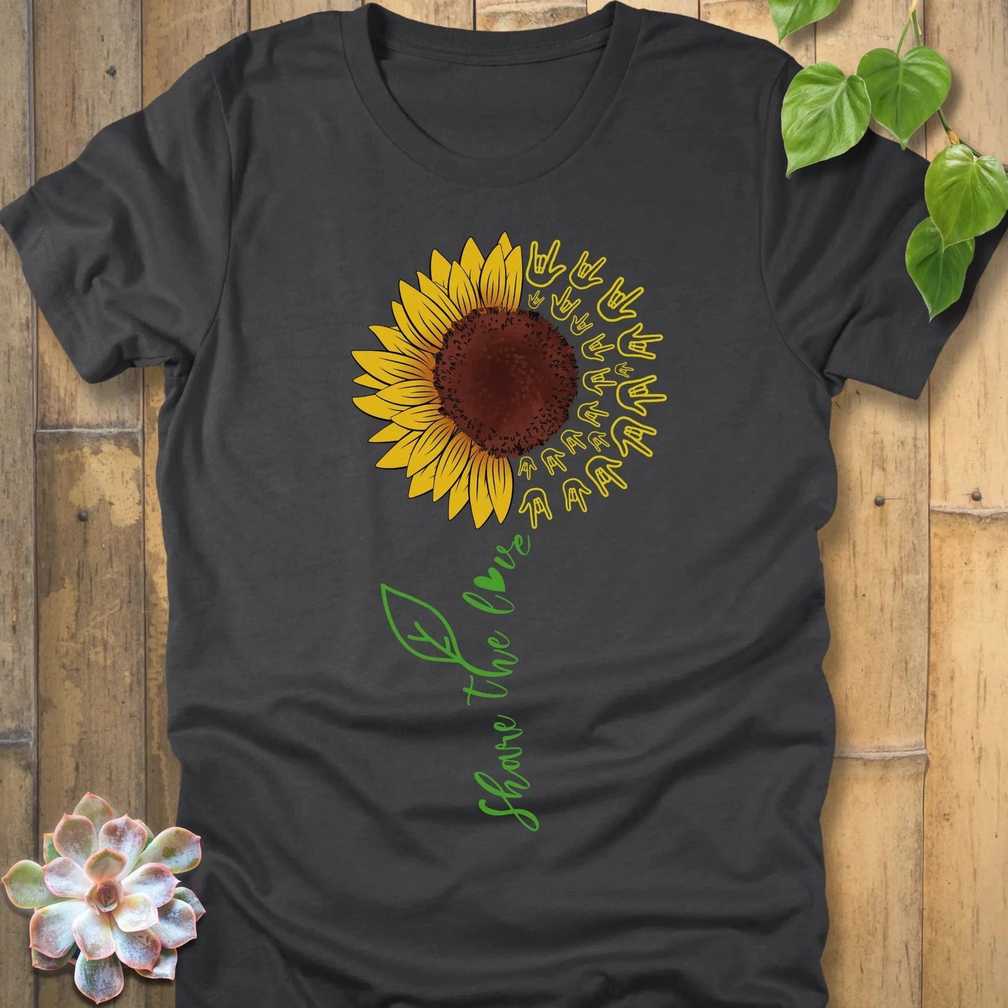 Dark Grey Heather / S Share The Love T-Shirt T-Shirt