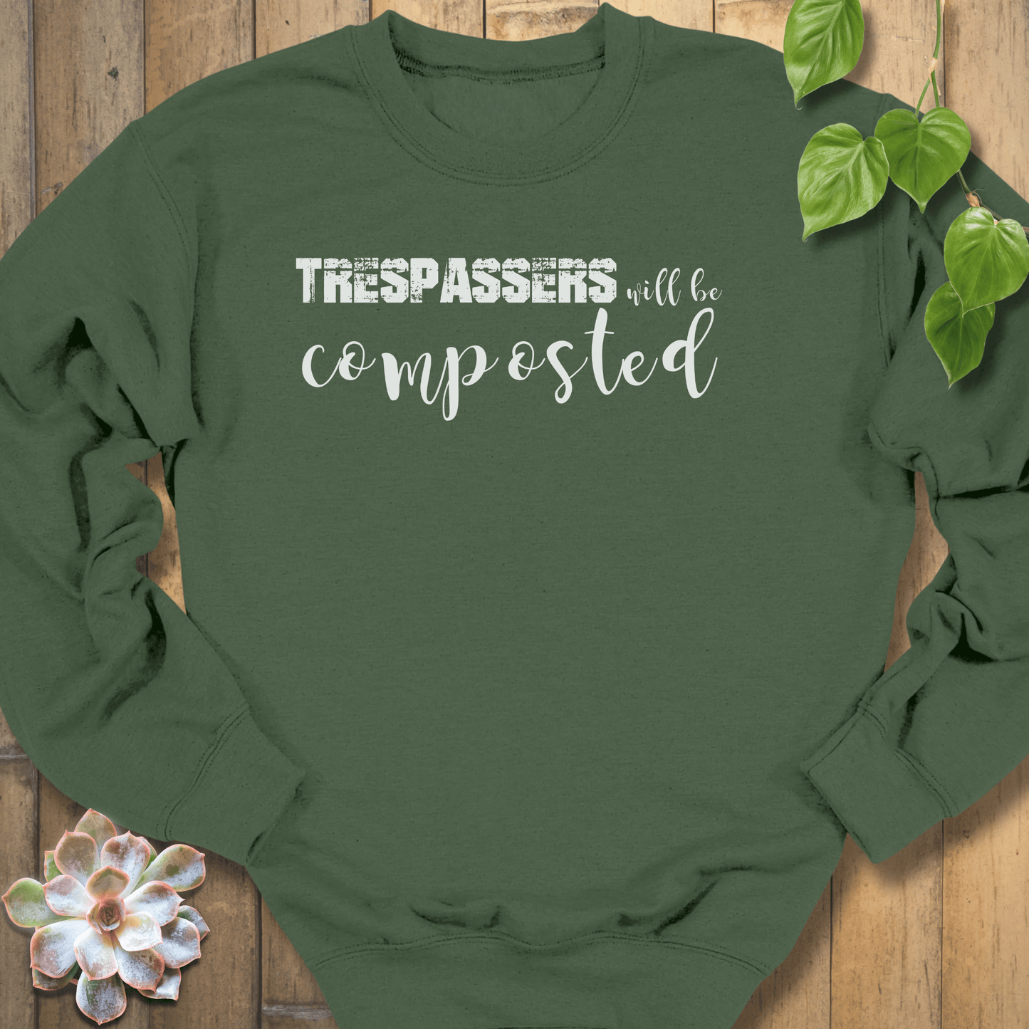 Military Green / S Trespassers Sweatshirt Sweatshirt