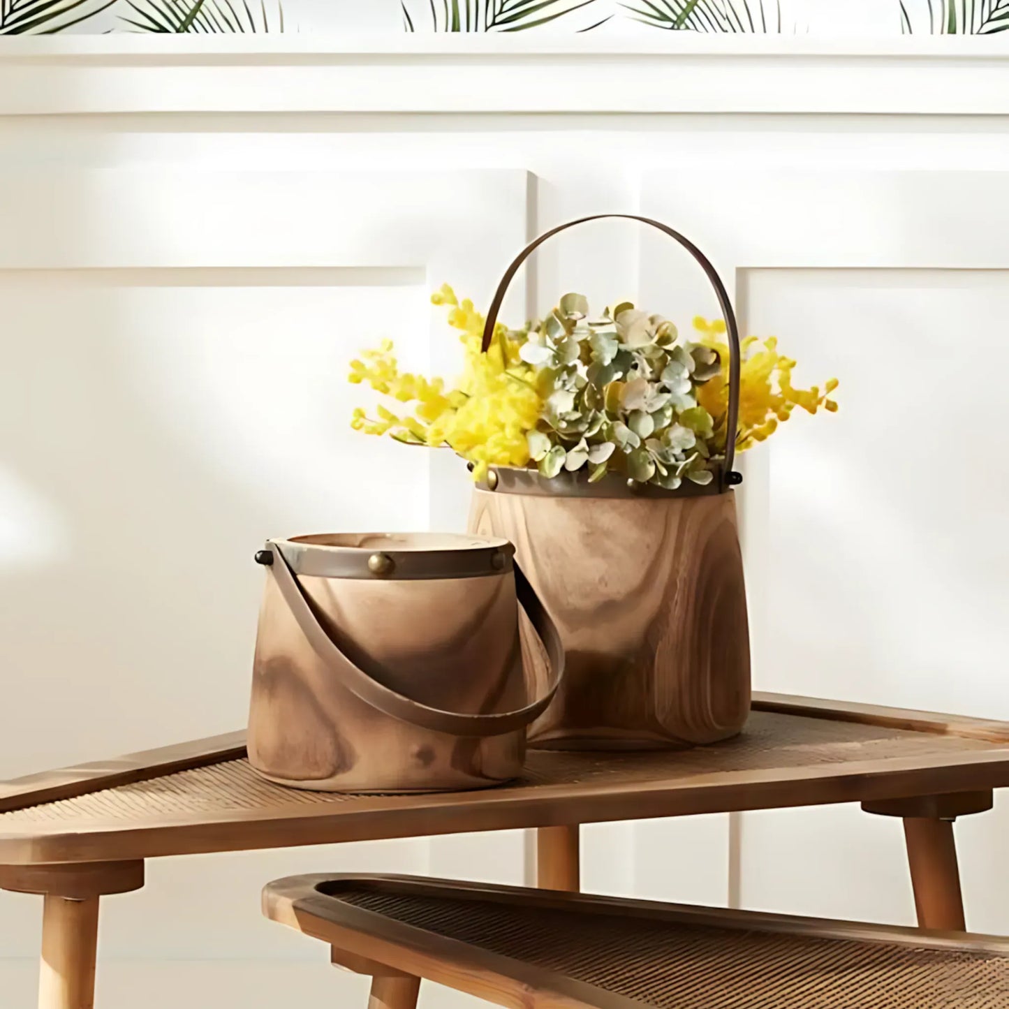 Wooden Pail Set Wooden Pail