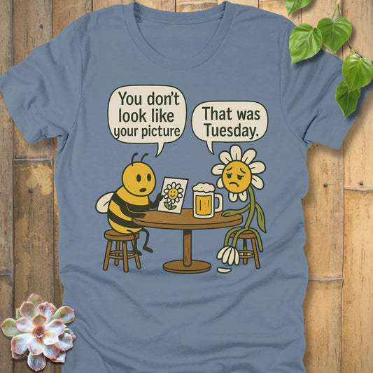 Steel Blue / S You Don't Look Like T-Shirt T-Shirt