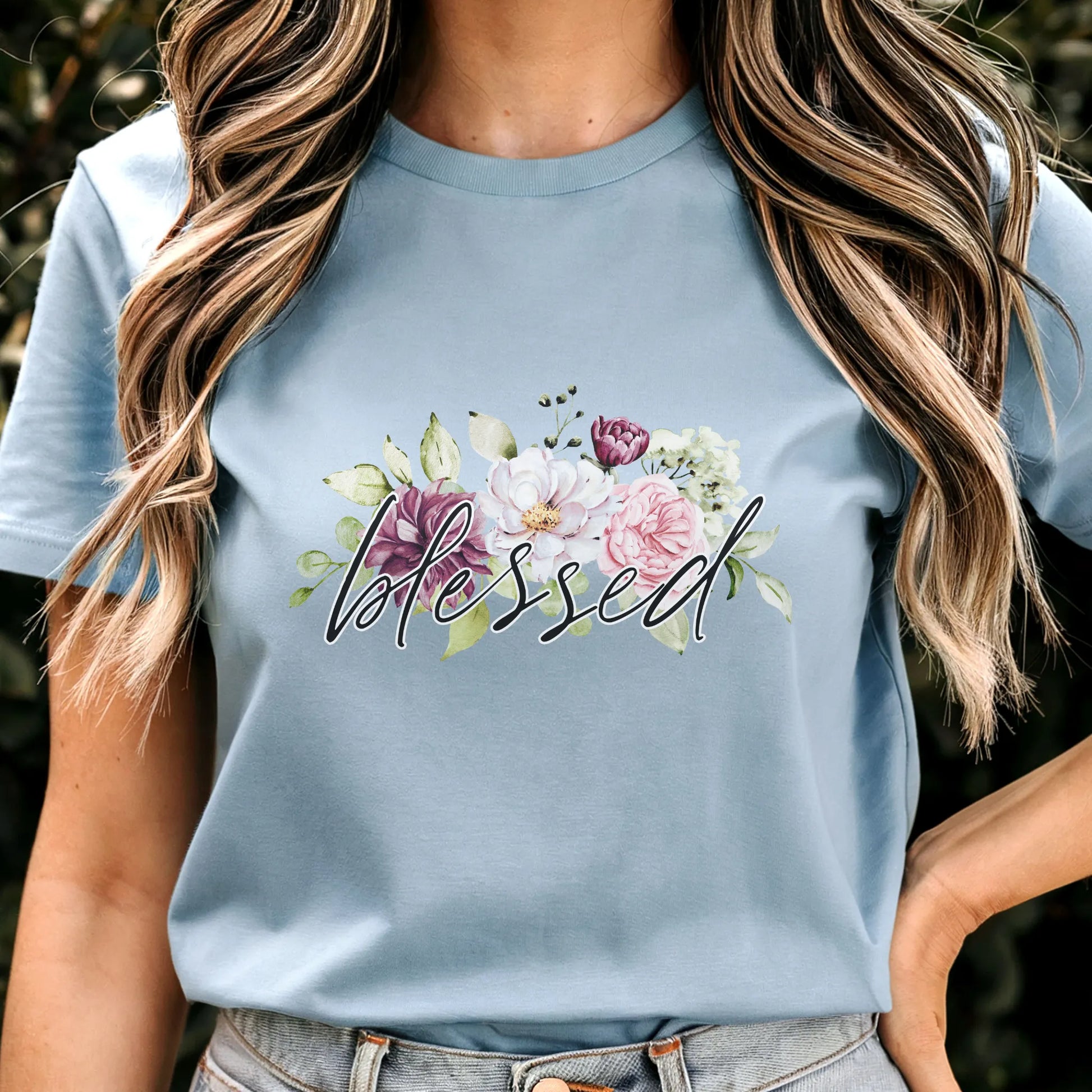 Blessed floral t-shirt