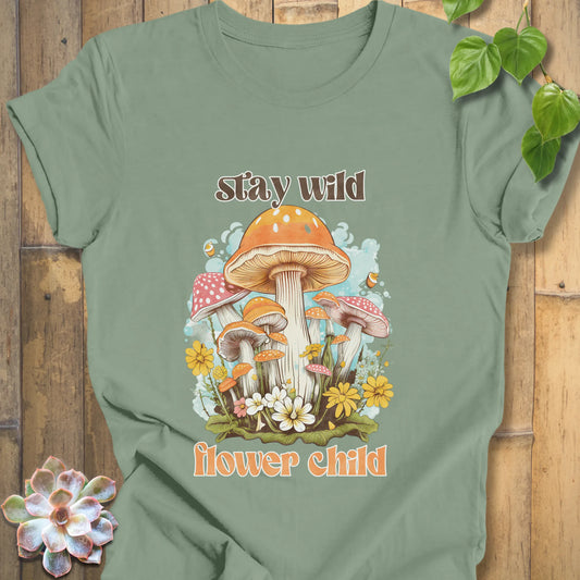 stay wild flower child shirt